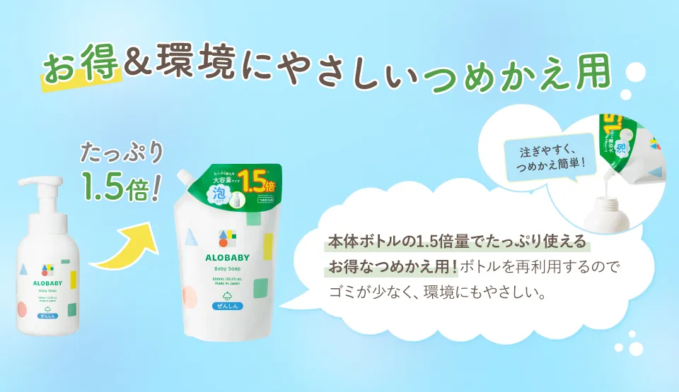 アロベビー ベビーソープ つめかえ用｜【公式】ALOBABY
