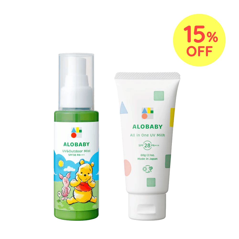 【新品未使用】アロベビー UV&アウトドアミスト+UVモイストミルク アロベビー UV&アウトドアミスト SPF38 PA+++（日焼け止め）｜【公式