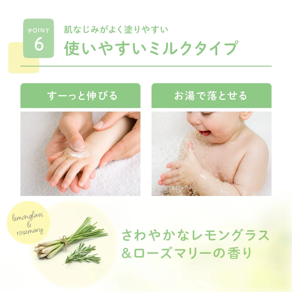 アロベビー オールインワンUVミルク 使いやすいミルクタイプ