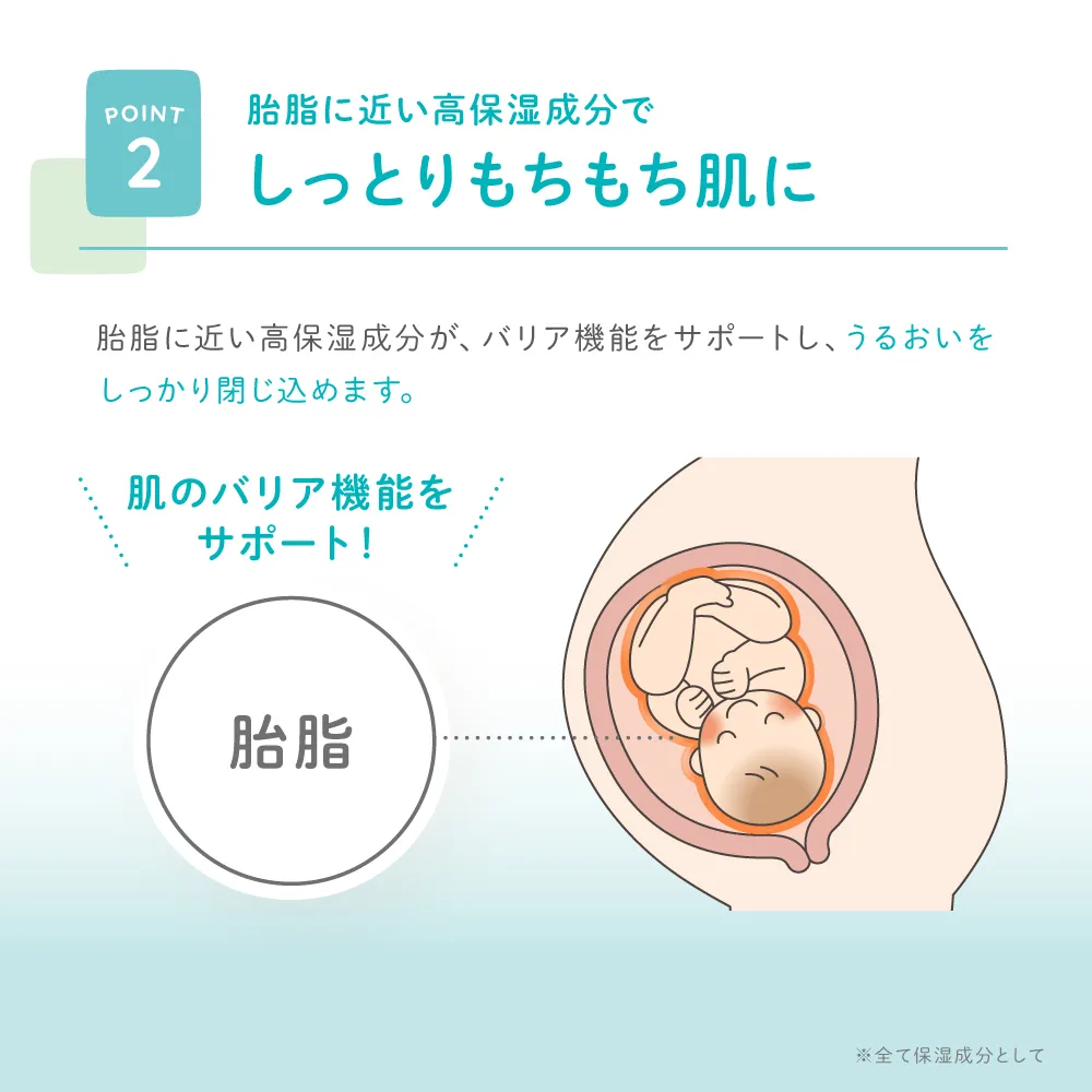 しっとりもちもち肌に