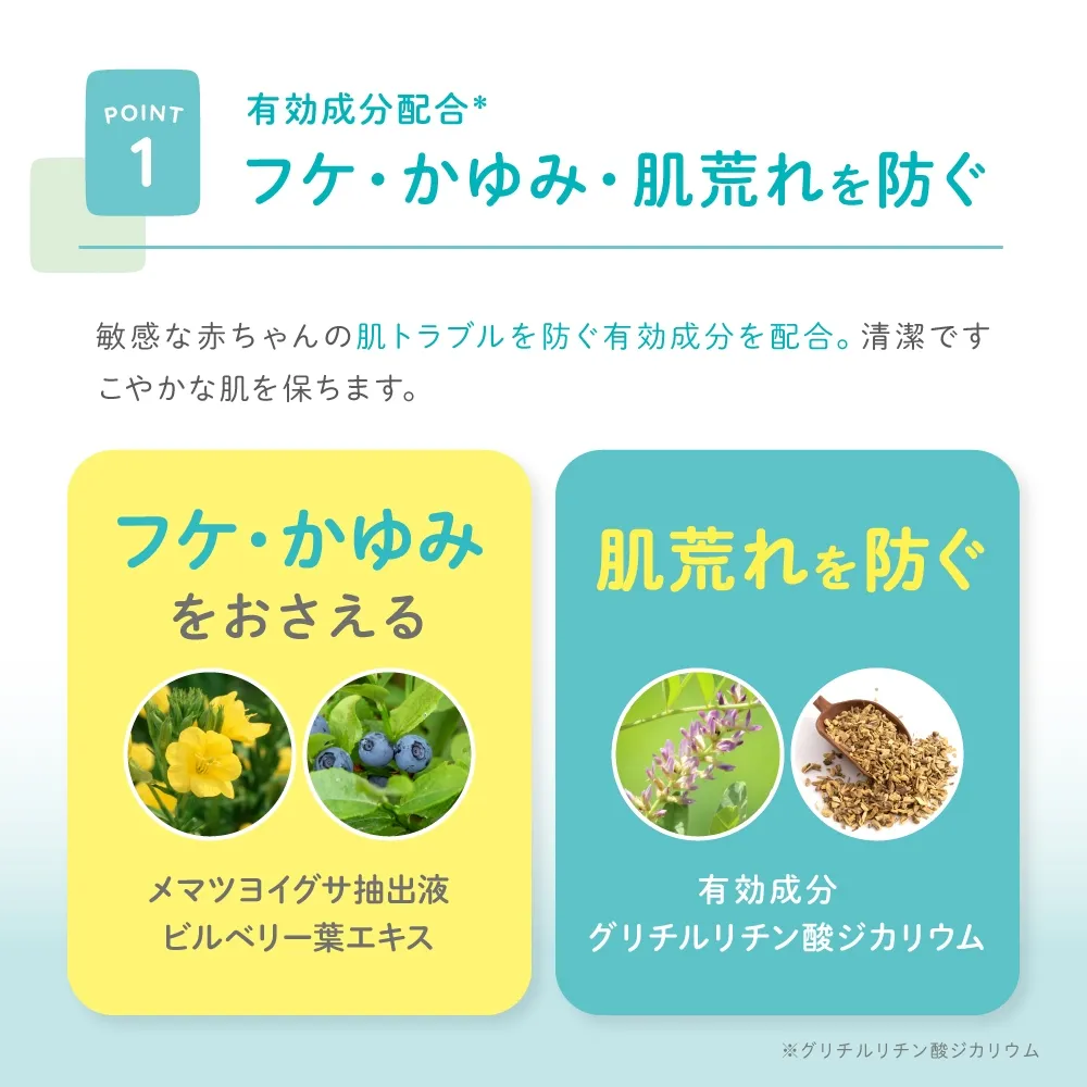 あせも・肌荒れ・乾燥を防ぐ