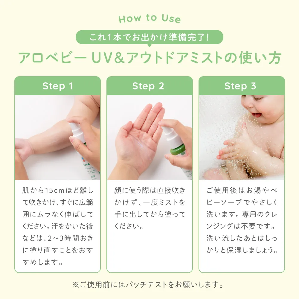UVケアとアウトドア対策ができる1本2役