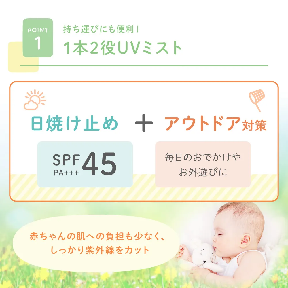 UVケアとアウトドア対策ができる1本2役