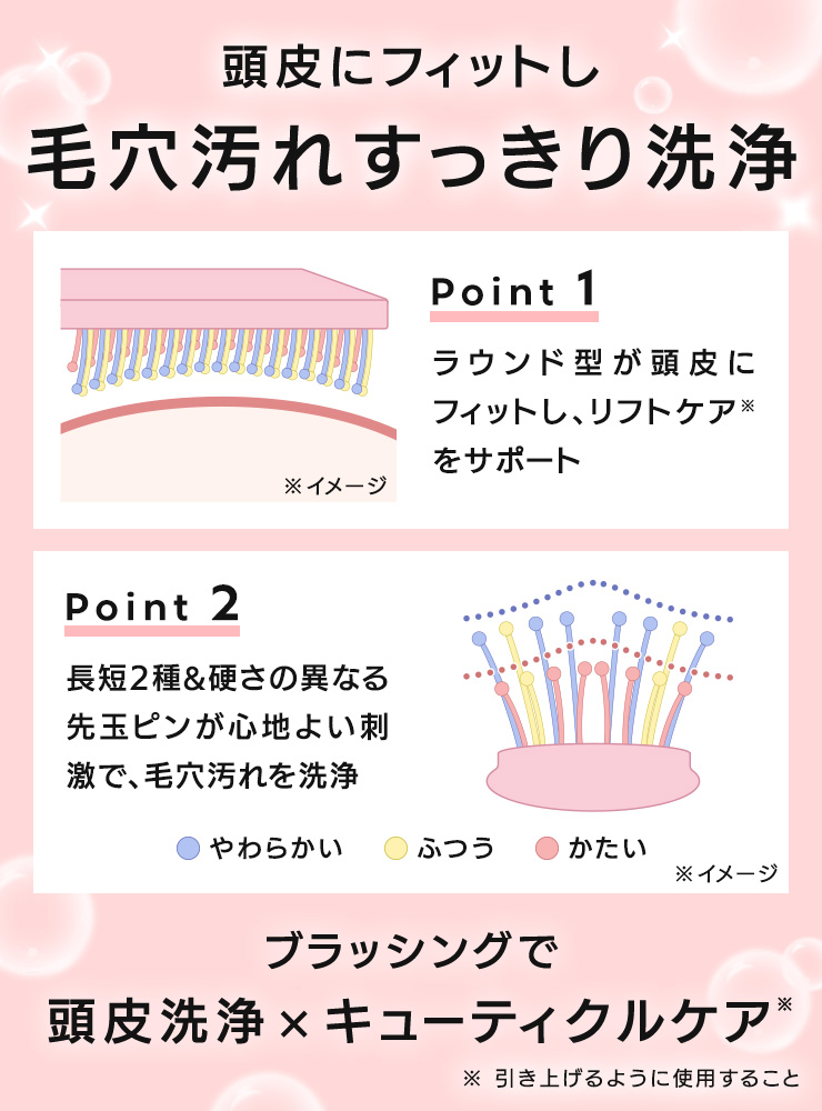 リノン スカルプケアブラシ(ヘアブラシ)の詳細4