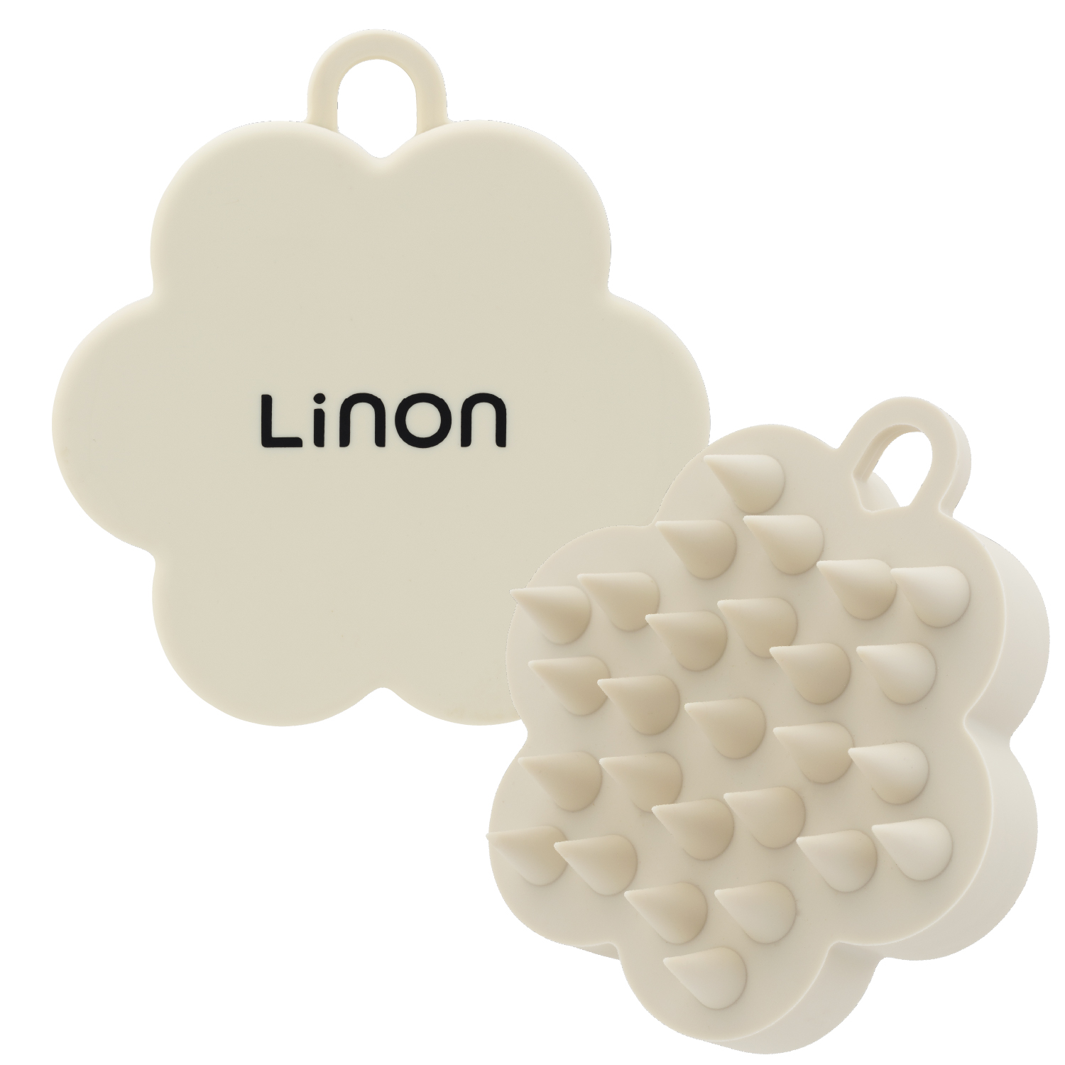 リノン スカルプクレンズブラシ(ヘアブラシ) ベージュの商品写真