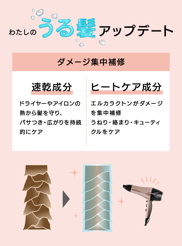わたしのうる髪アップデート