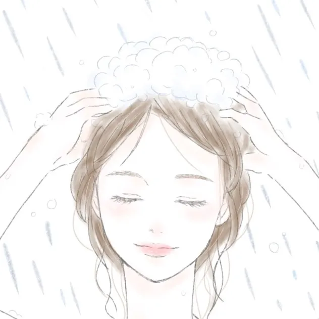指の腹で揉みこむように洗う