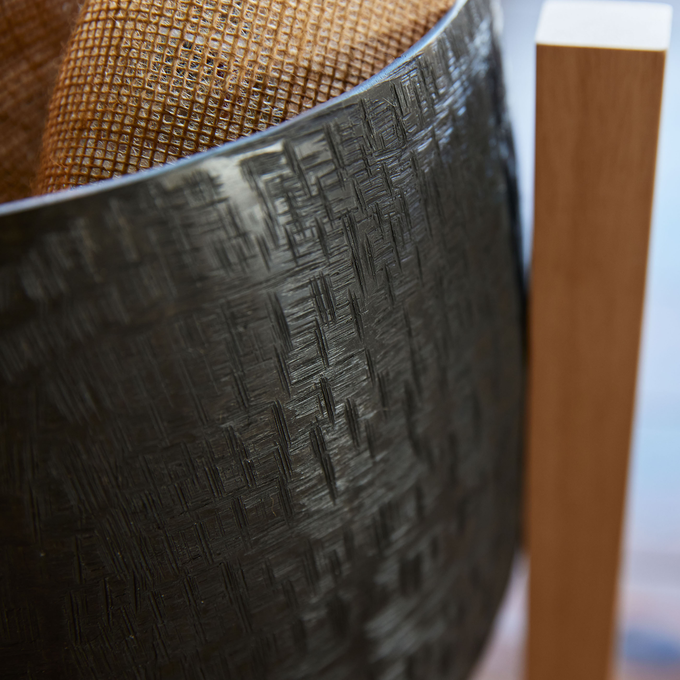 Aluminum Pot 形状展開: S  外寸：24φ×23H, カラー展開: BLACK