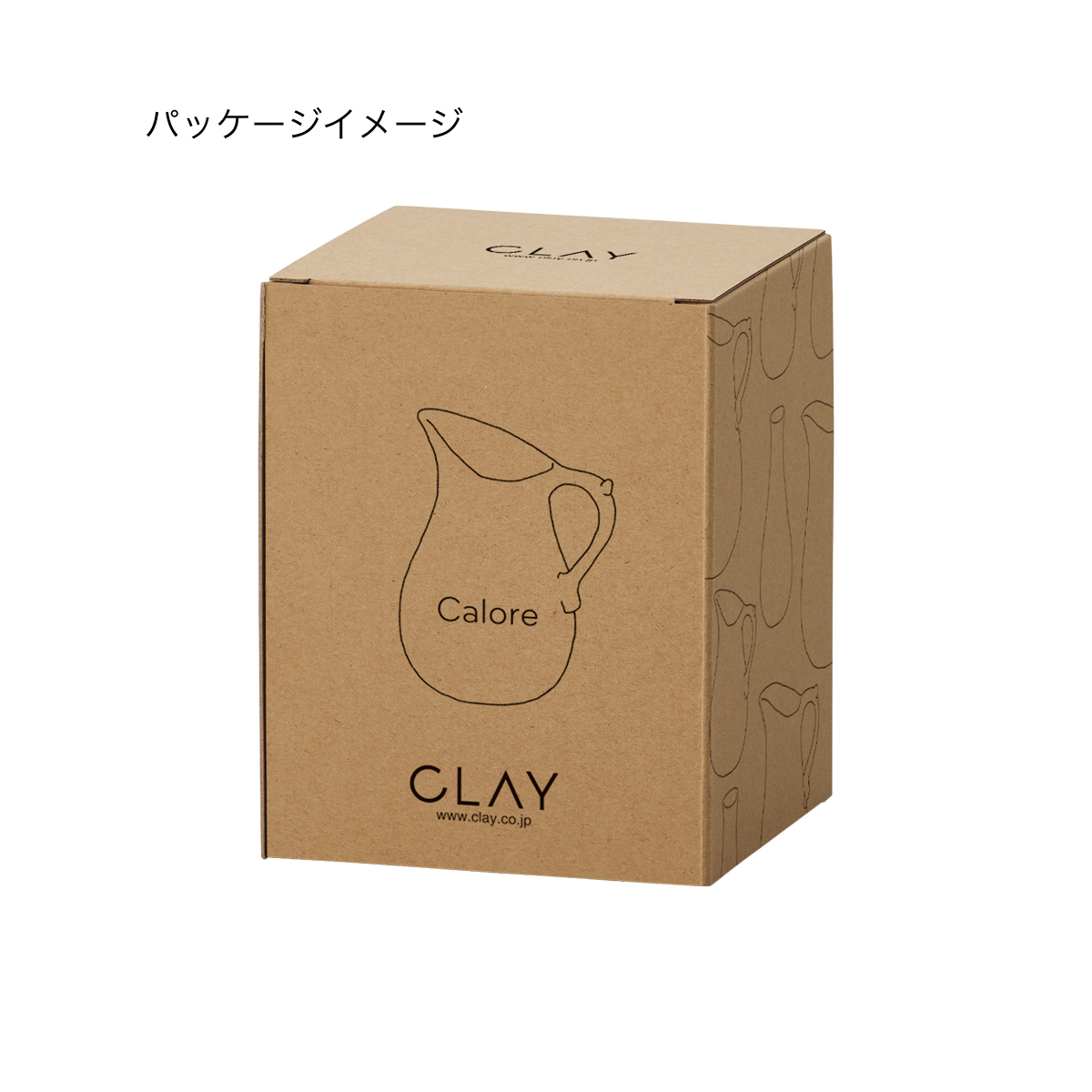 Calore 形状展開: S   外寸：8L×8W×18H, カラー展開: MIX BEIGE