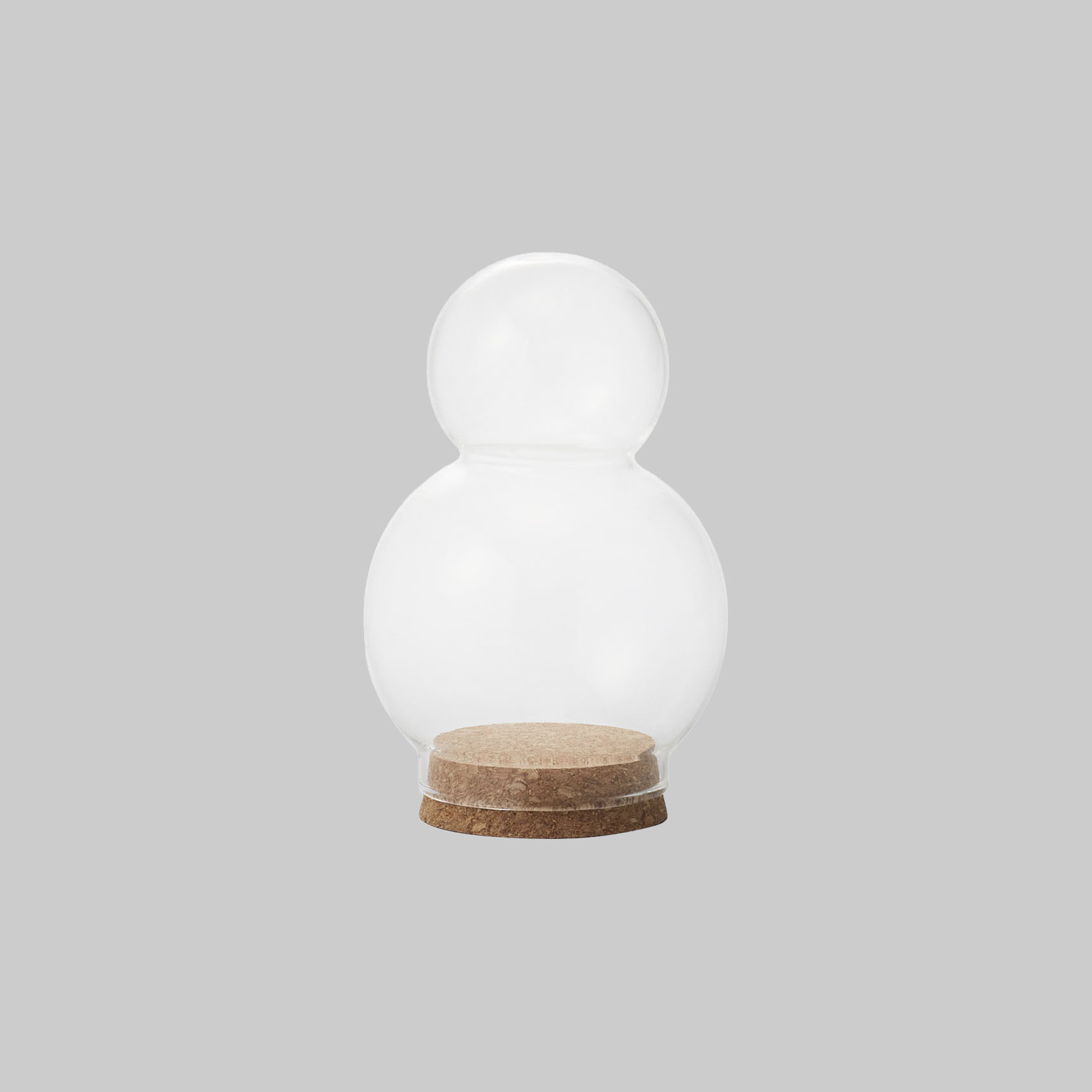 Glass with Cork SNOWMAN