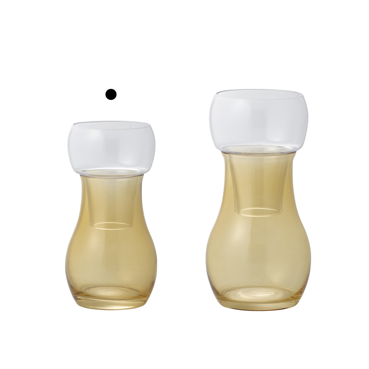 Bulbee 形状展開: S  外寸：7φ×14H, カラー展開: HONEY YELLOW
