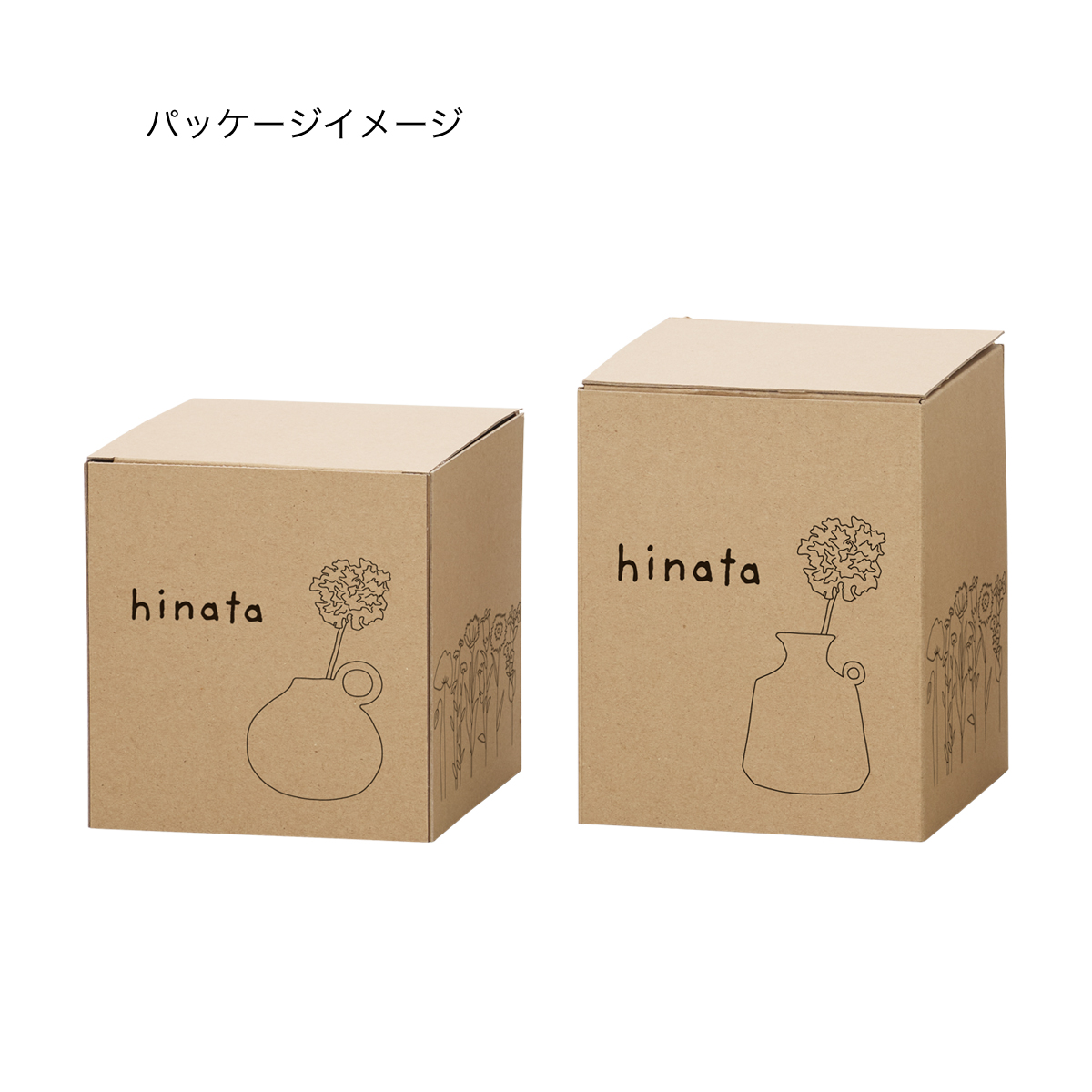 hinata 形状展開: ◯S  外寸：12φ×13H, カラー展開: MIX MATT ORANGE