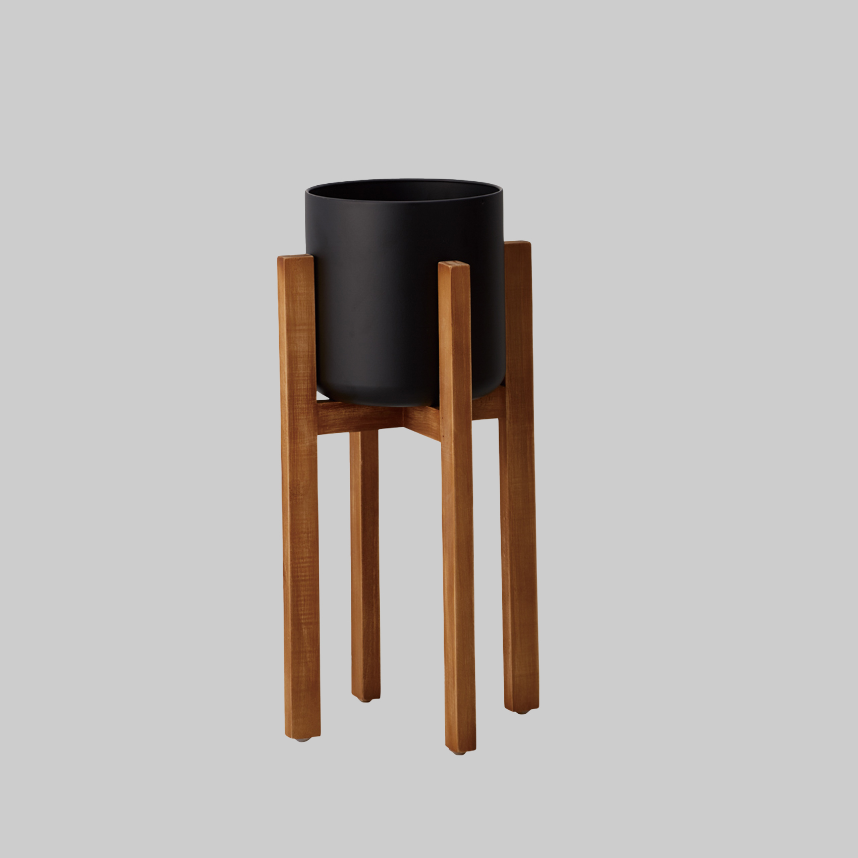 Wood stand pot