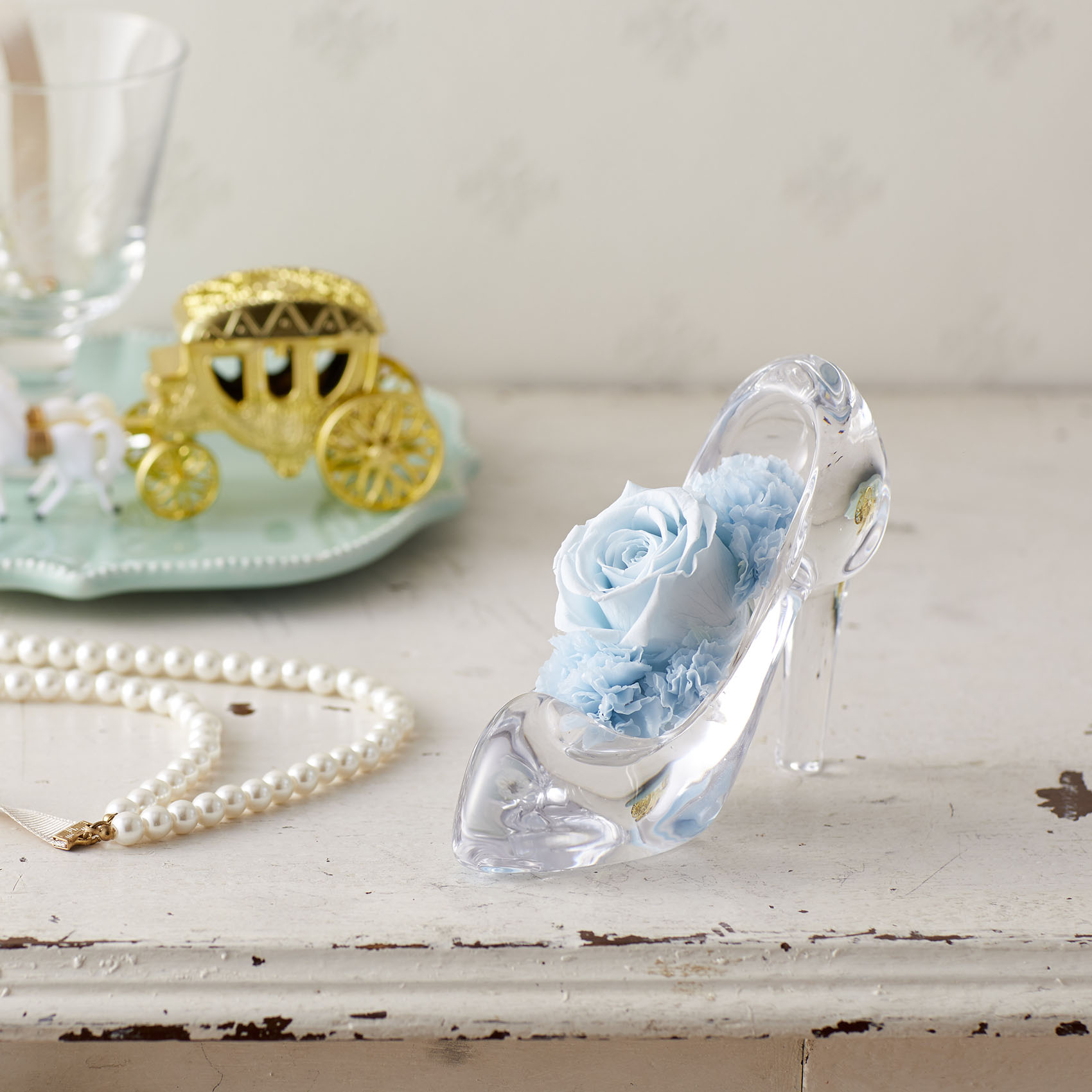 Pantoufles de verre