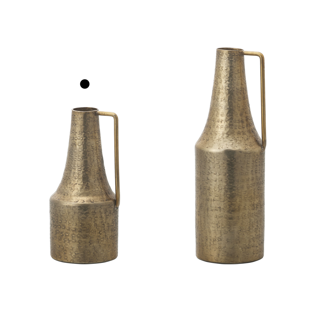 Aluminum tricot 形状展開: S  外寸：13.5L×13W×28H, カラー展開: GOLD