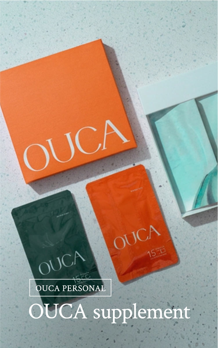 OUCA PERSONAL OUCA supplement 健やかな心と体を。自然由来の酪酸サプリメント。 豊かで健やかな人生は、毎日のインナーケアからはじまる 3つの特許技術を取得 元菌の生産方法 発酵液の製造方法 7種の菌群