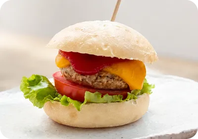 ハンバーグチーズサンド
