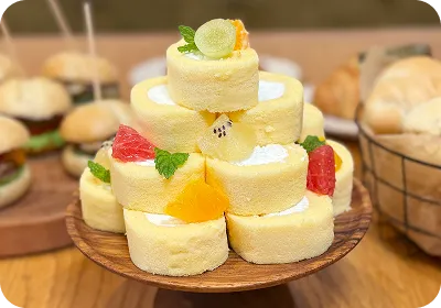 ロールケーキタワー