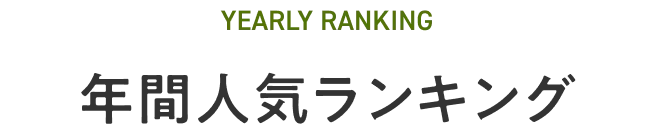 年間人気ランキング