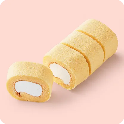 しっとりミニロールケーキ ミルク