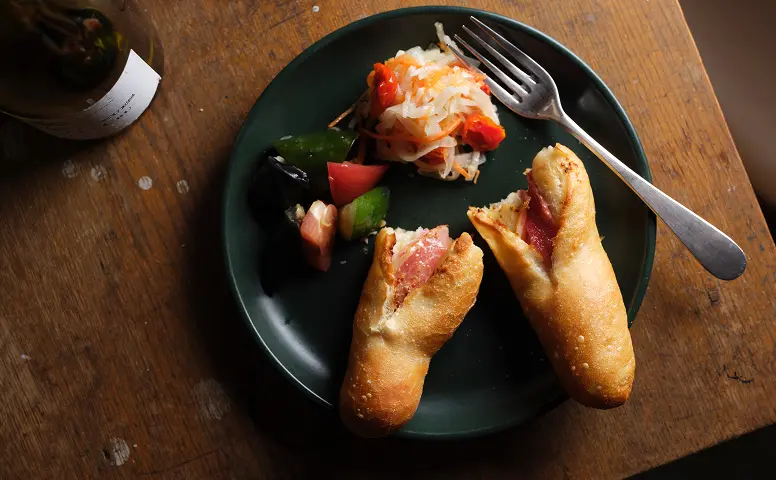 桜燻しのベーコンフランス