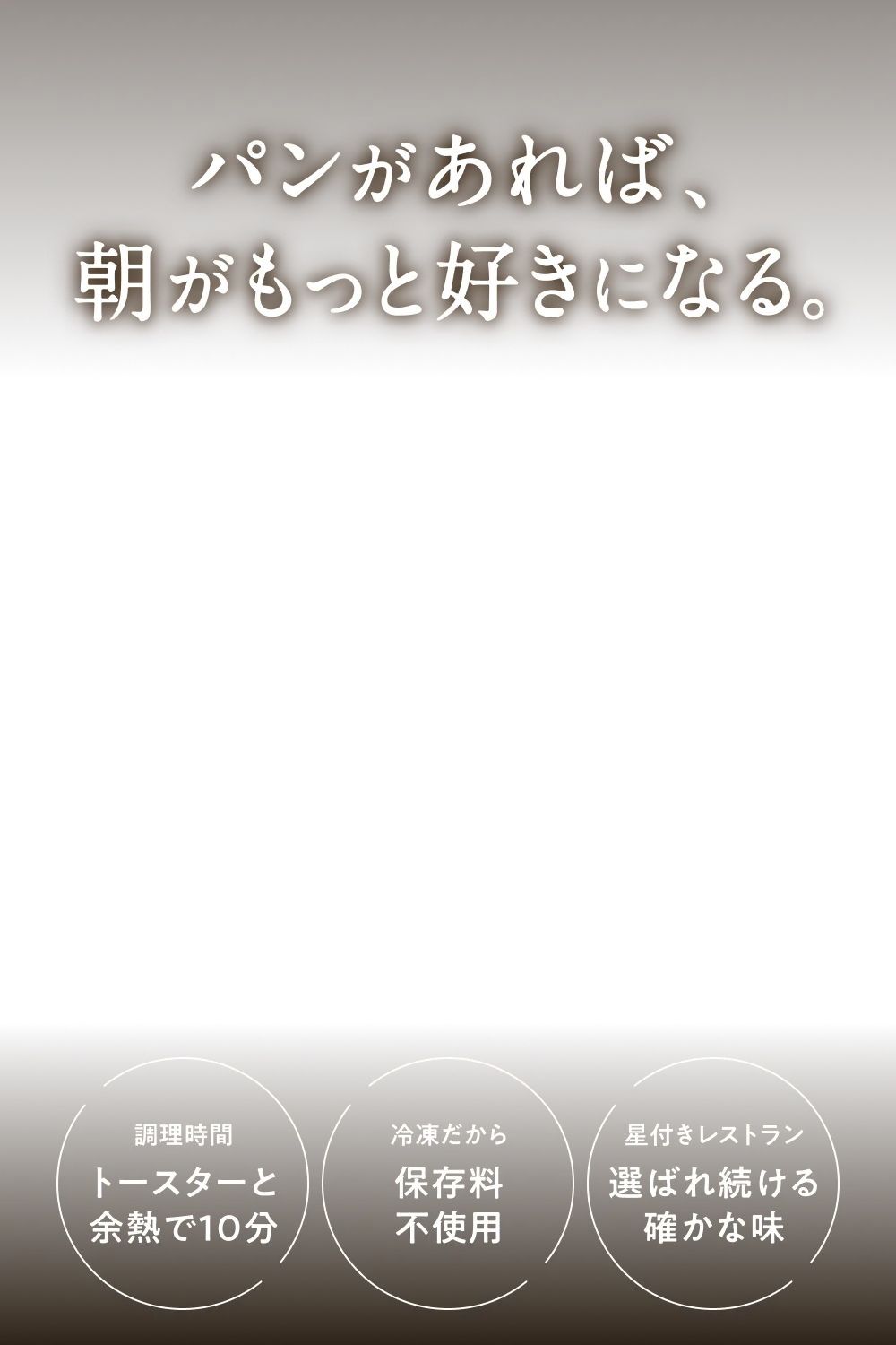 パンがあれば、朝がもっと好きになる。