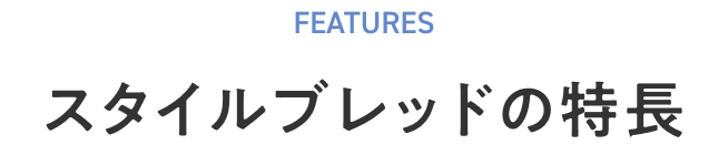 スタイルブレッドの特長