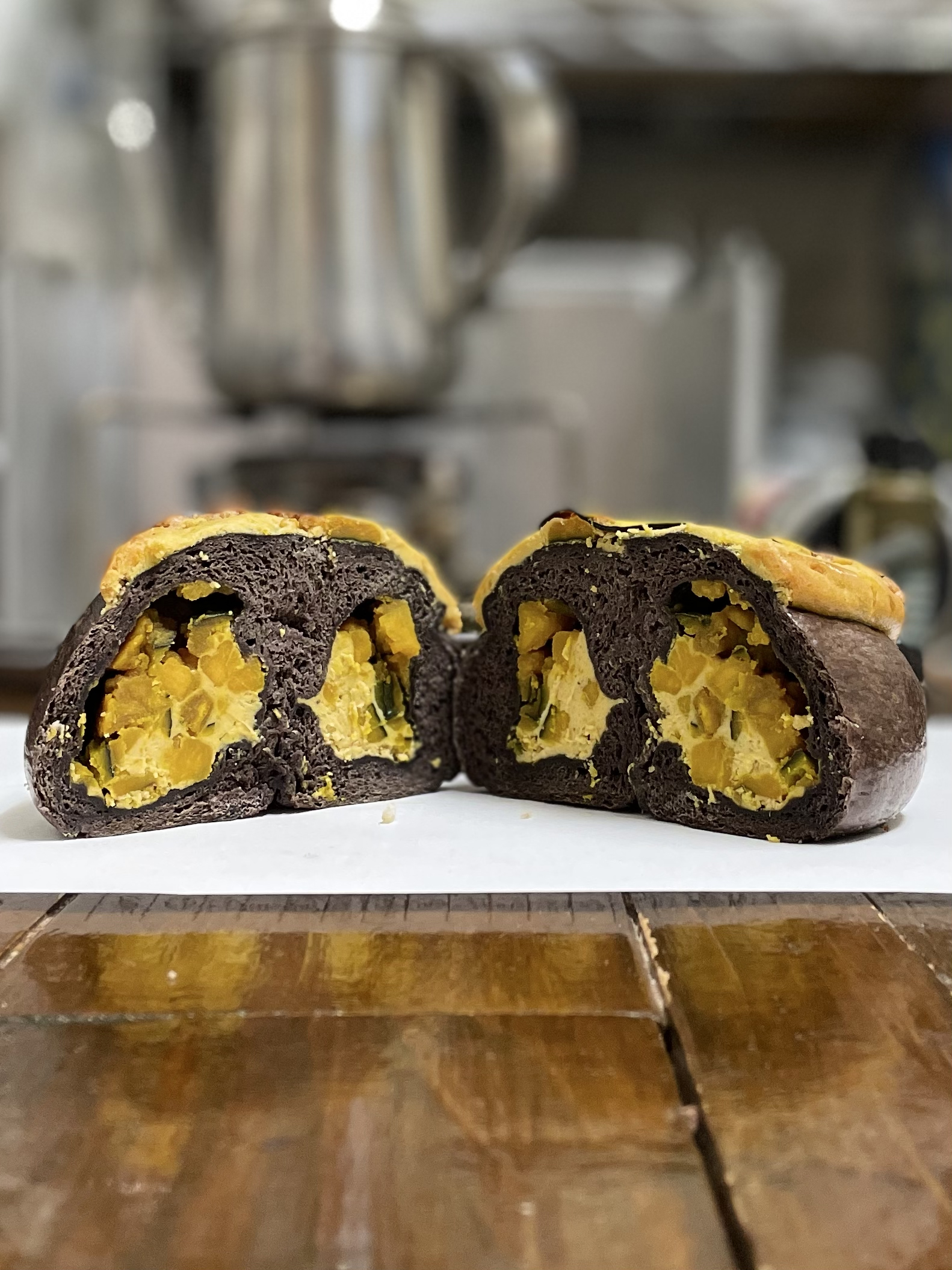 かぼちゃのスパイスチーズケーキ　秋の味覚・第2弾