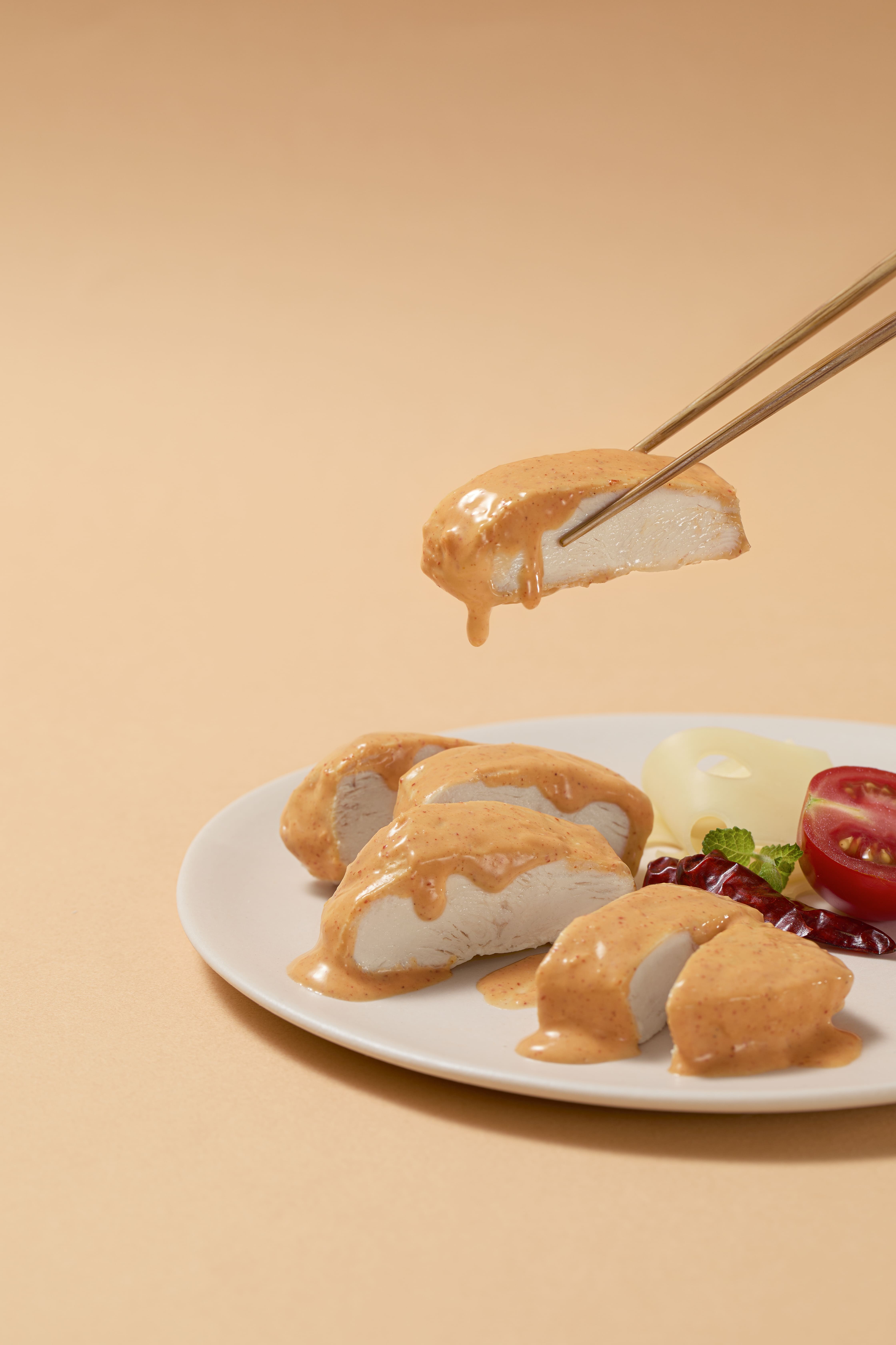 温めて食べる韓国風よだれ鶏　スパイシーロゼ