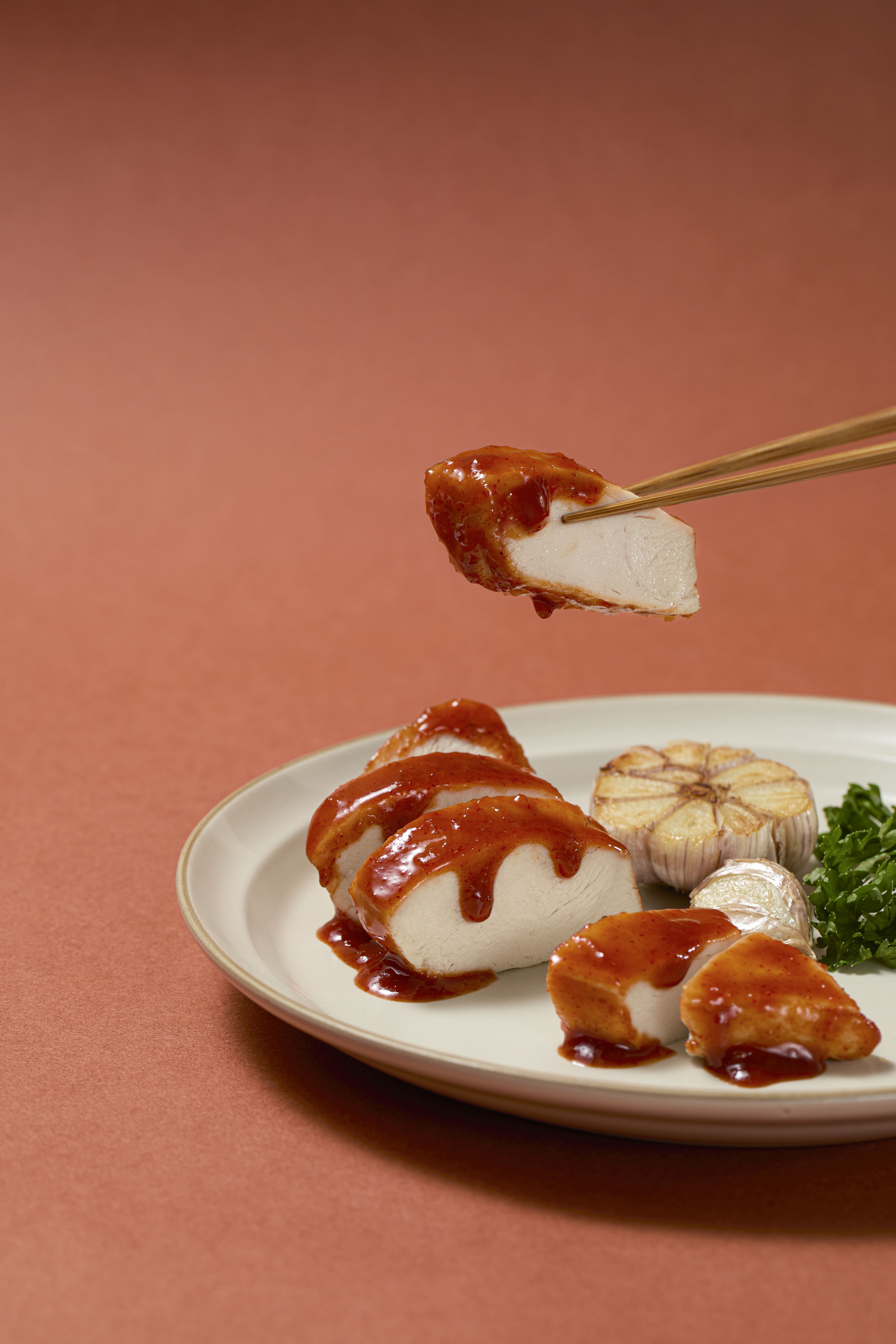 温めて食べる韓国風よだれ鶏　トッポギ