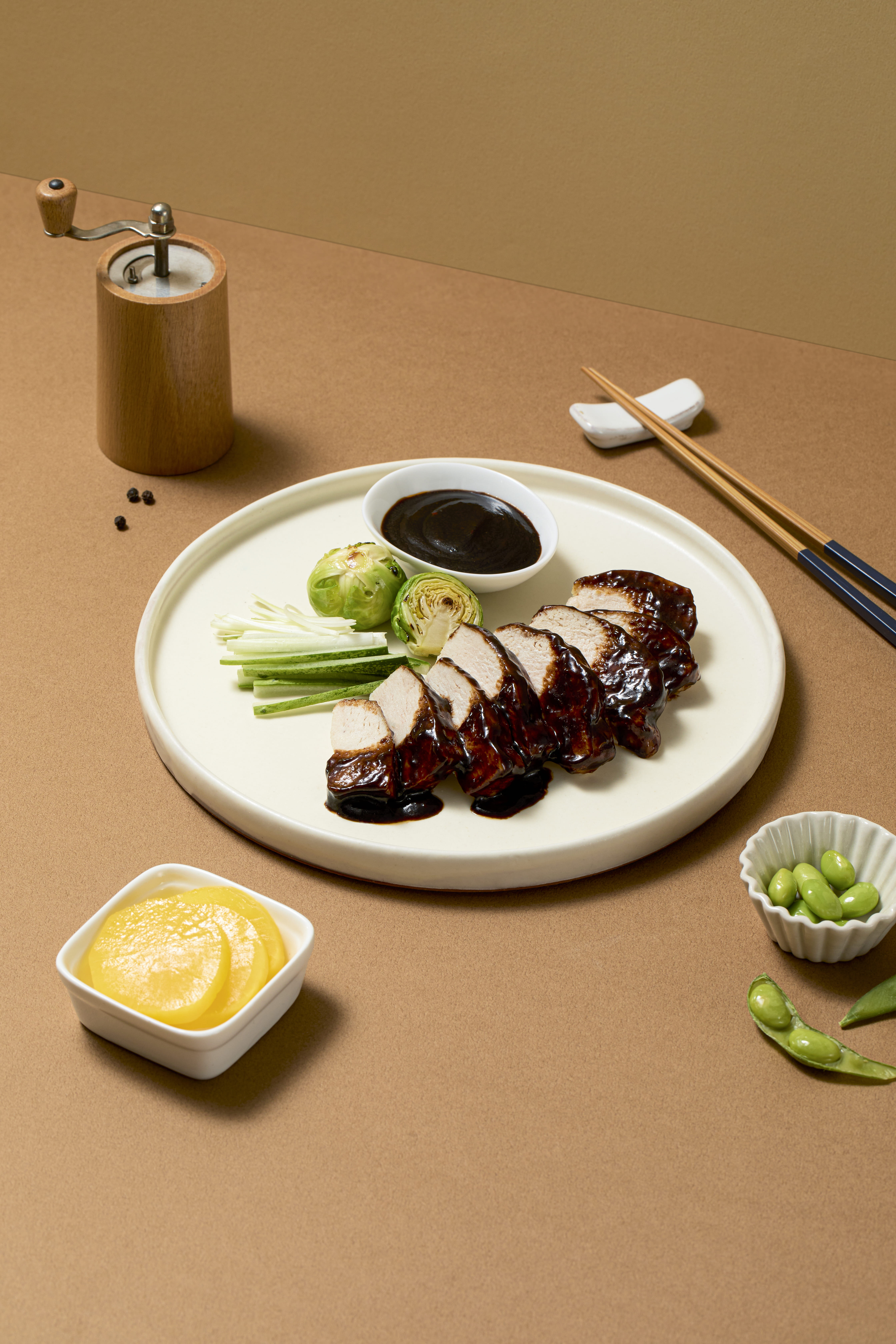 温めて食べる韓国風よだれ鶏　ジャージャー