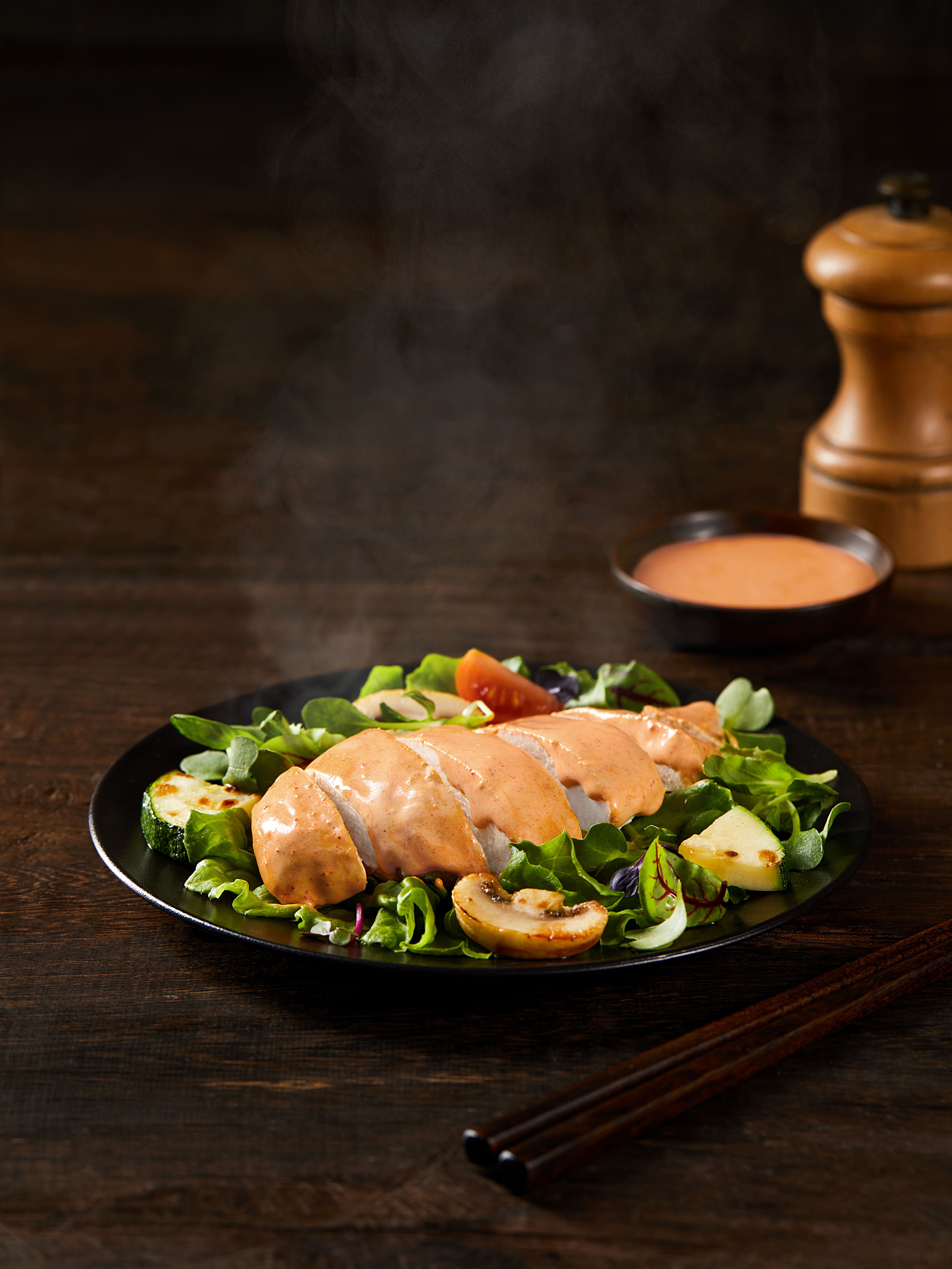 温めて食べる韓国風よだれ鶏　スパイシーロゼ