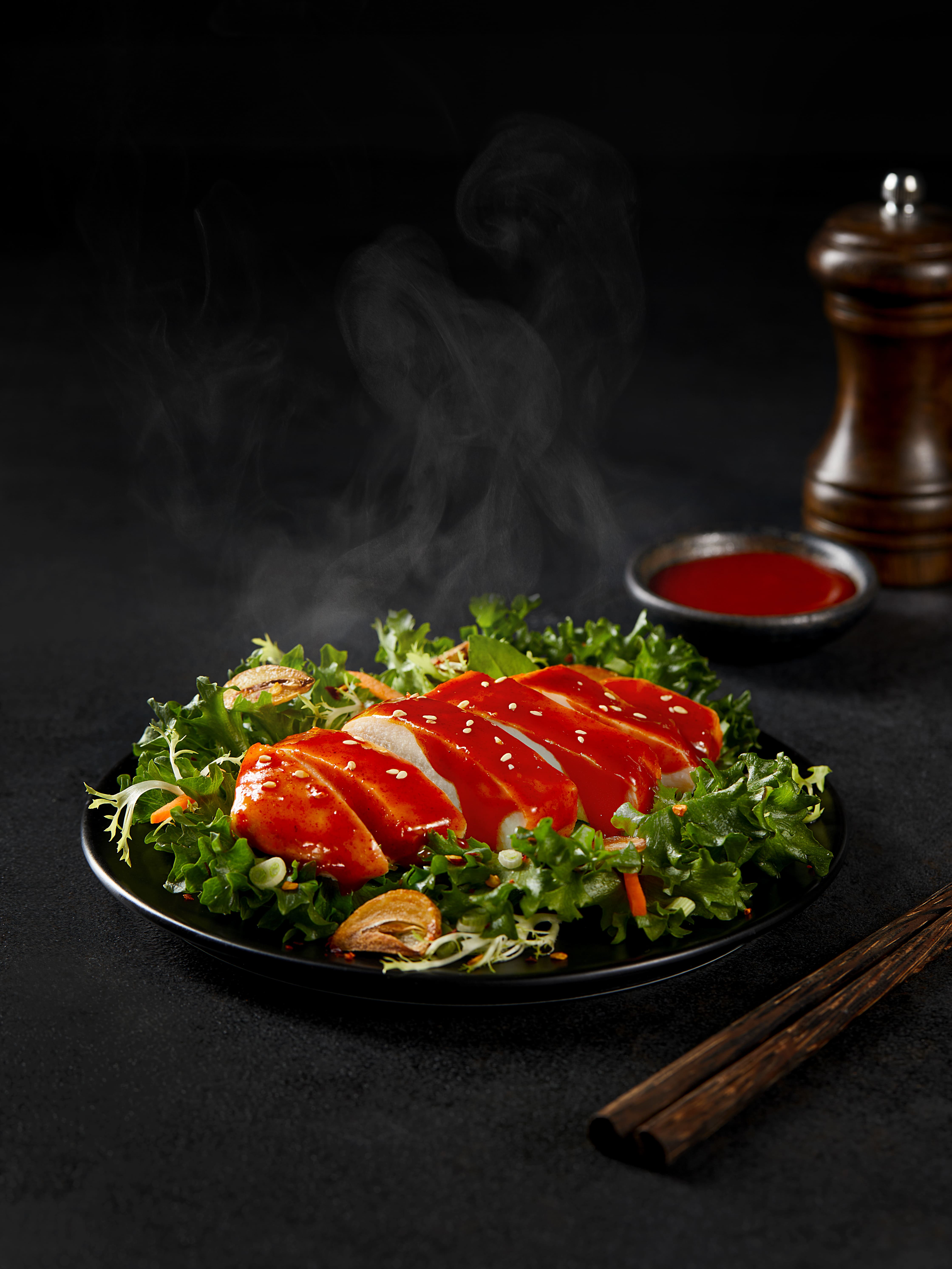 温めて食べる韓国風よだれ鶏　トッポギ