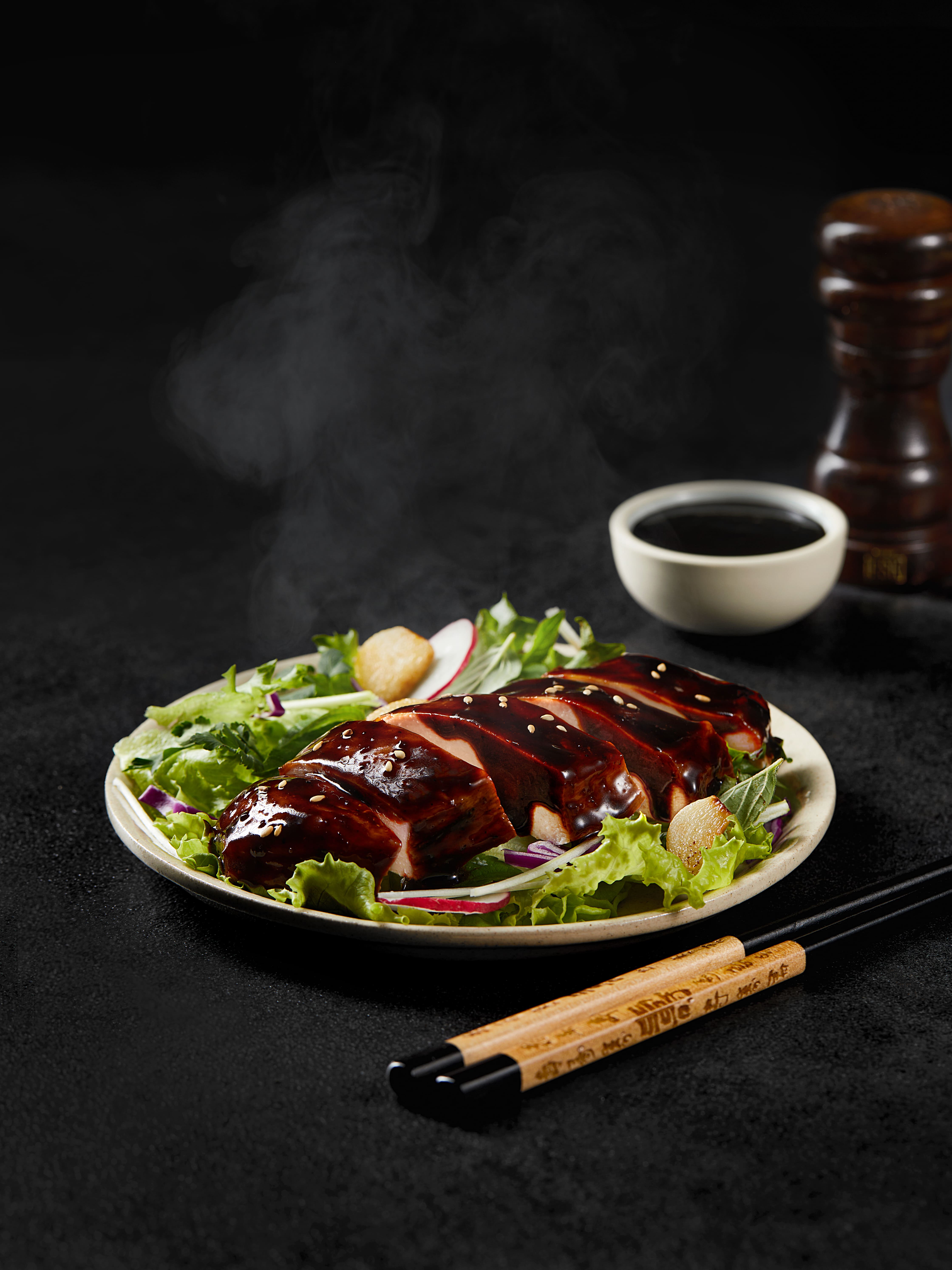 温めて食べる韓国風よだれ鶏　ジャージャー