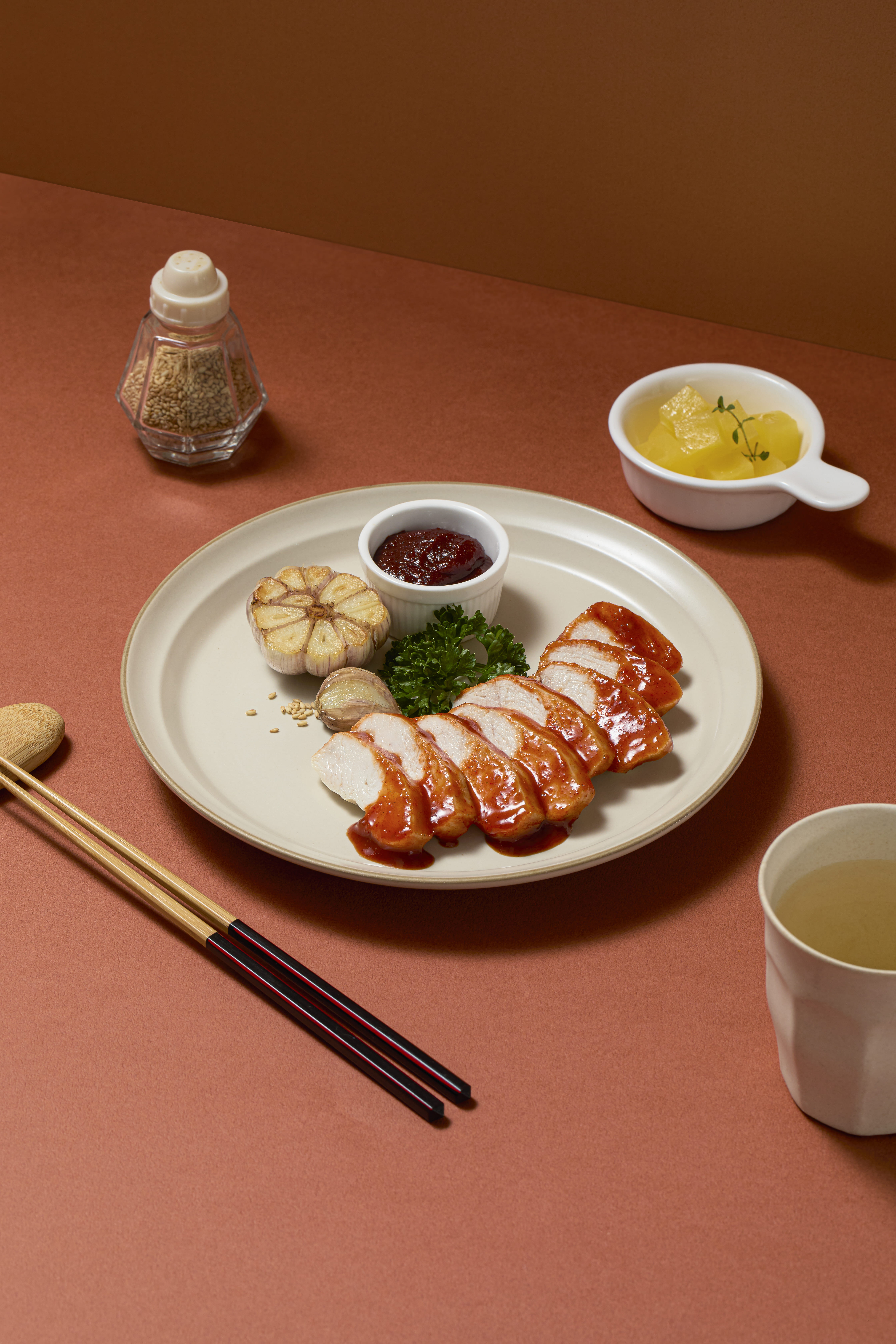 温めて食べる韓国風よだれ鶏　トッポギ