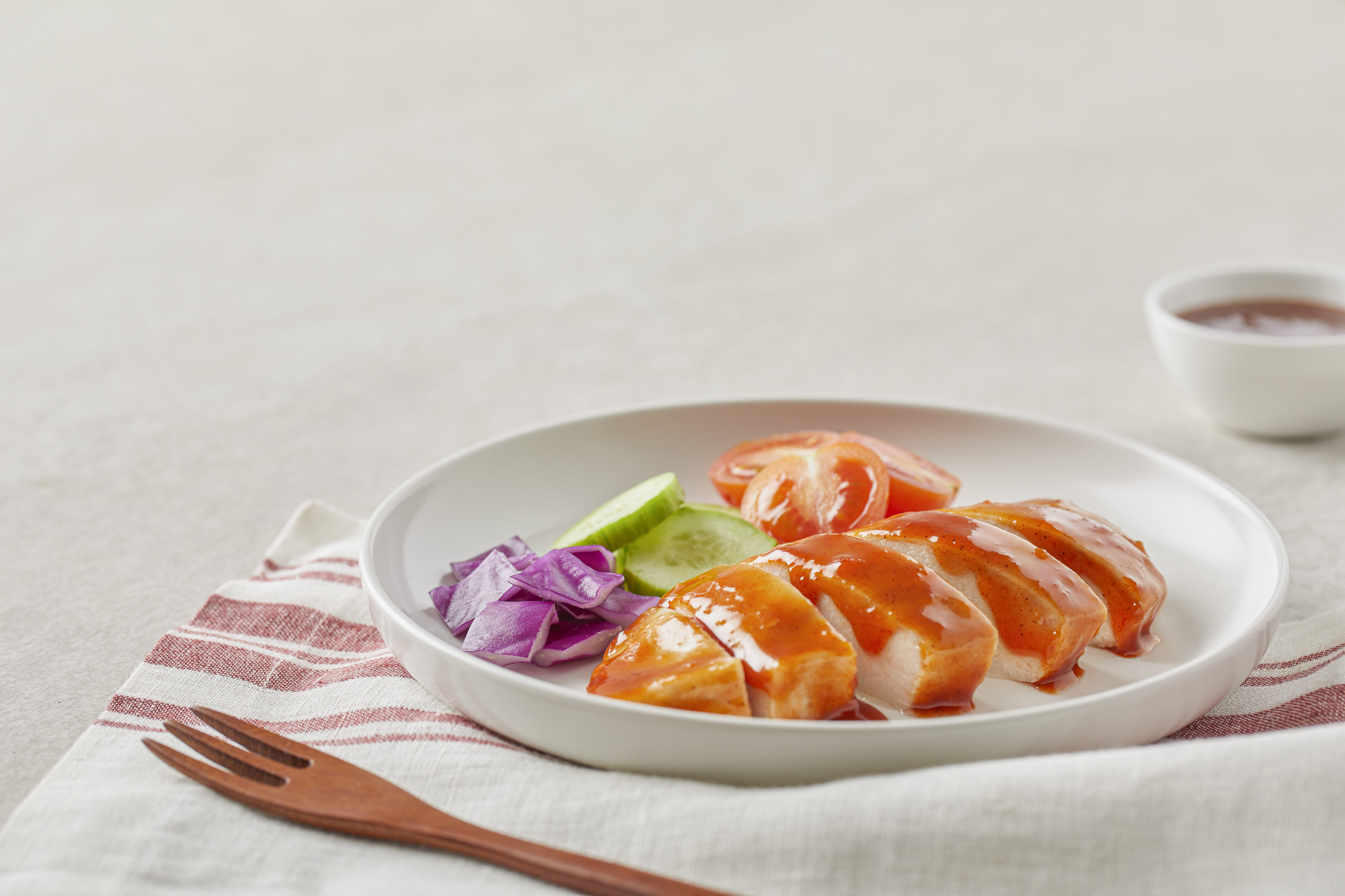 温めて食べる韓国風よだれ鶏　ヤンニョム