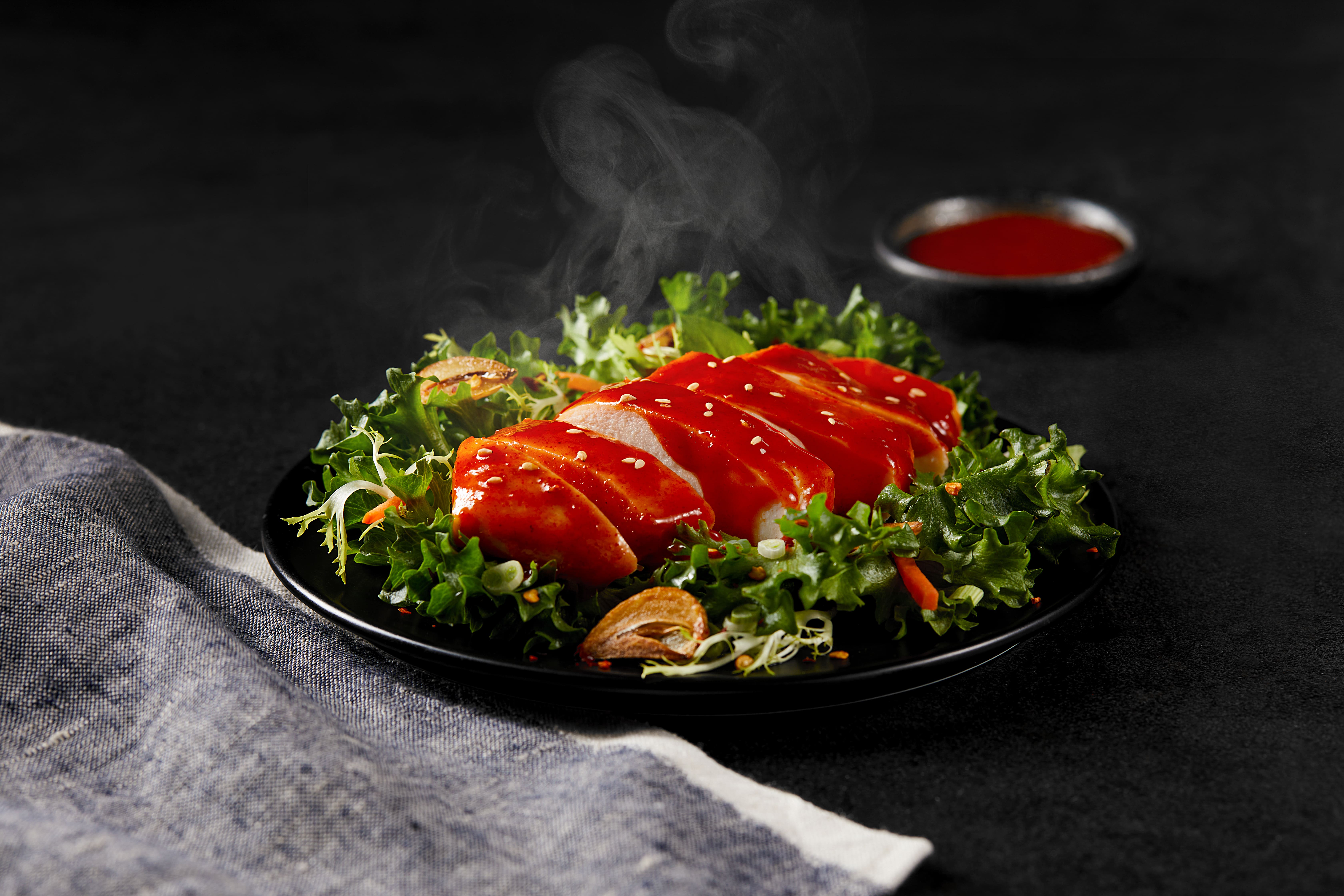 温めて食べる韓国風よだれ鶏　トッポギ