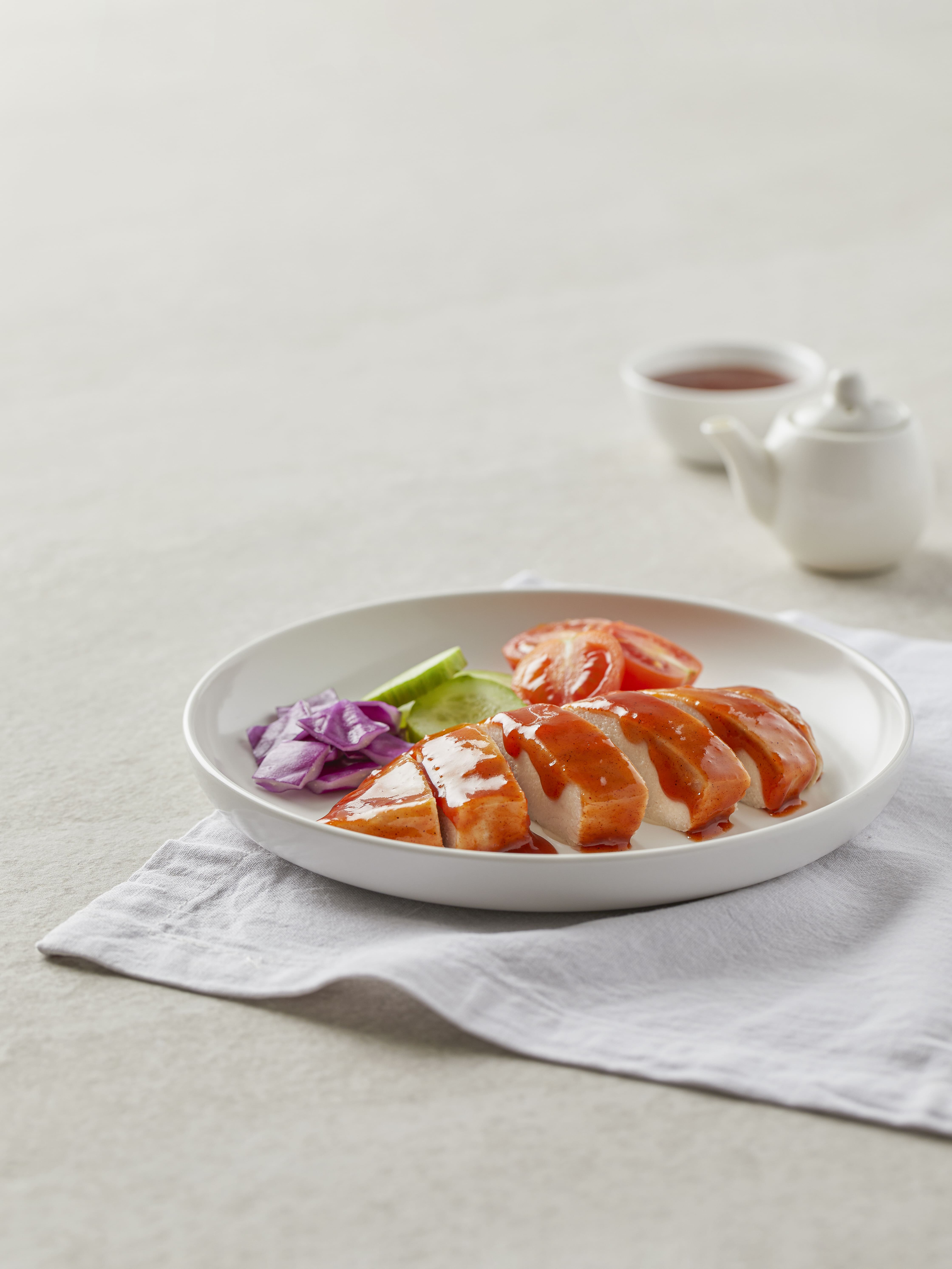 温めて食べる韓国風よだれ鶏　ヤンニョム