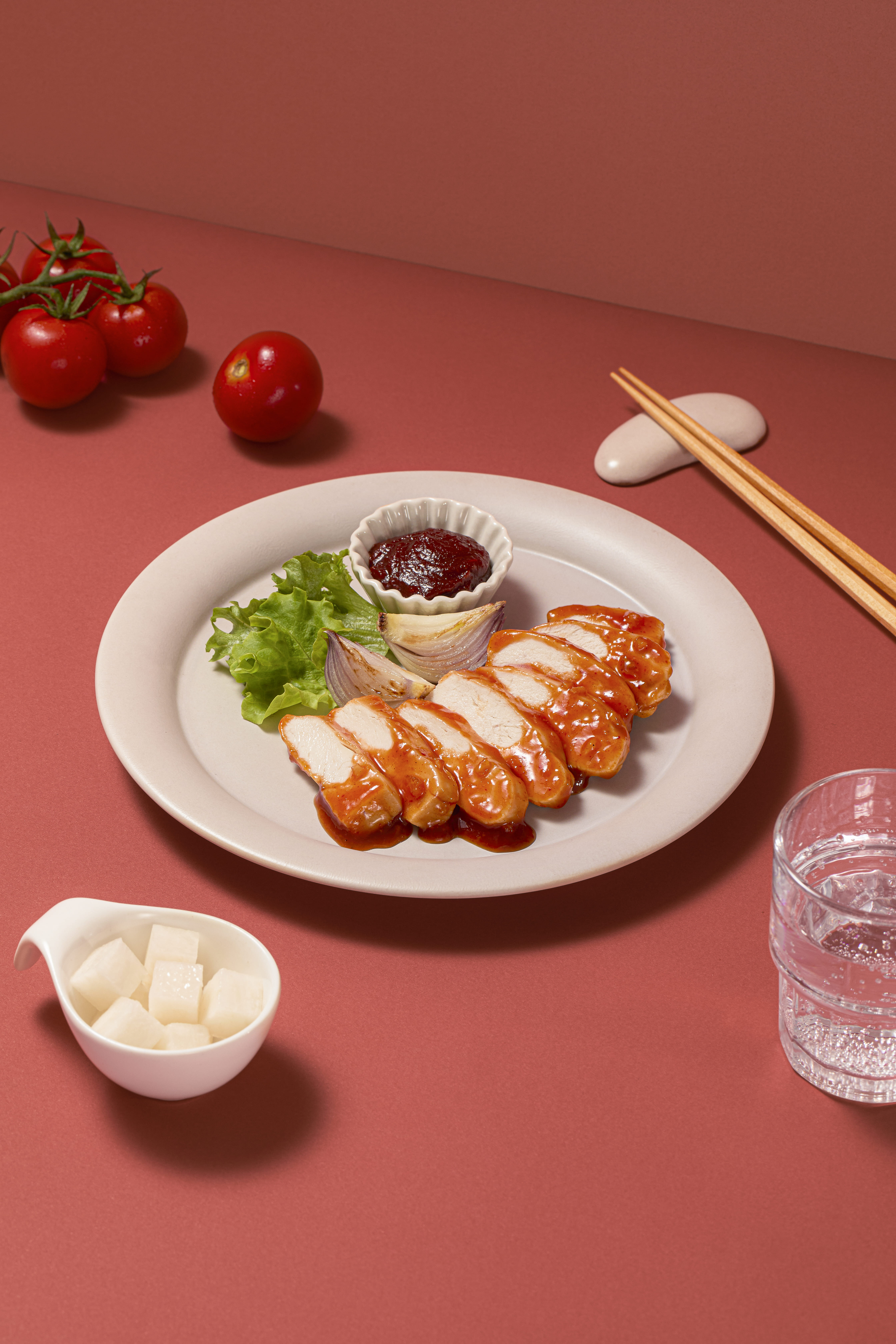 温めて食べる韓国風よだれ鶏　ヤンニョム