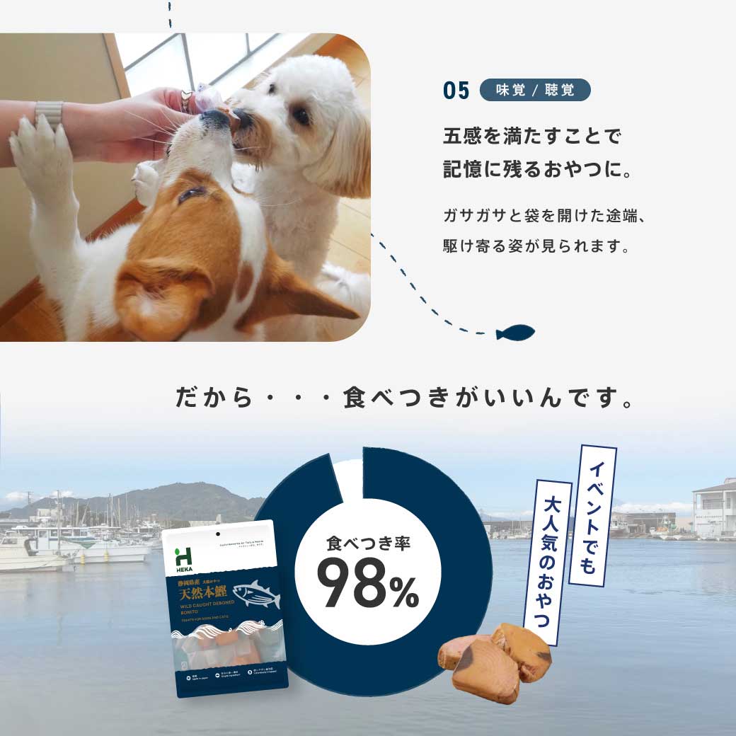 HEKA犬猫用おやつ(天然本鰹) 袋数: 1袋