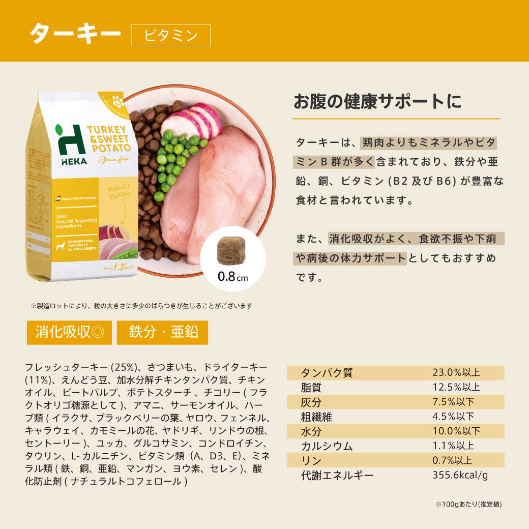 HEKA グレインフリードッグフード 全３種 (100g/1.8kg/3.6kg/5.4kg/10kg/20kg) 種類: ラム(数量限定新規販売再開中), サイズ: 1.8kg