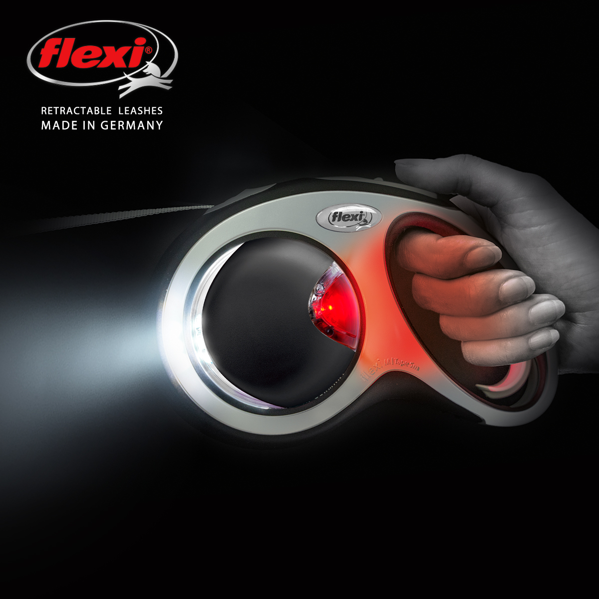flexi LEDライト 本体装着イメージ