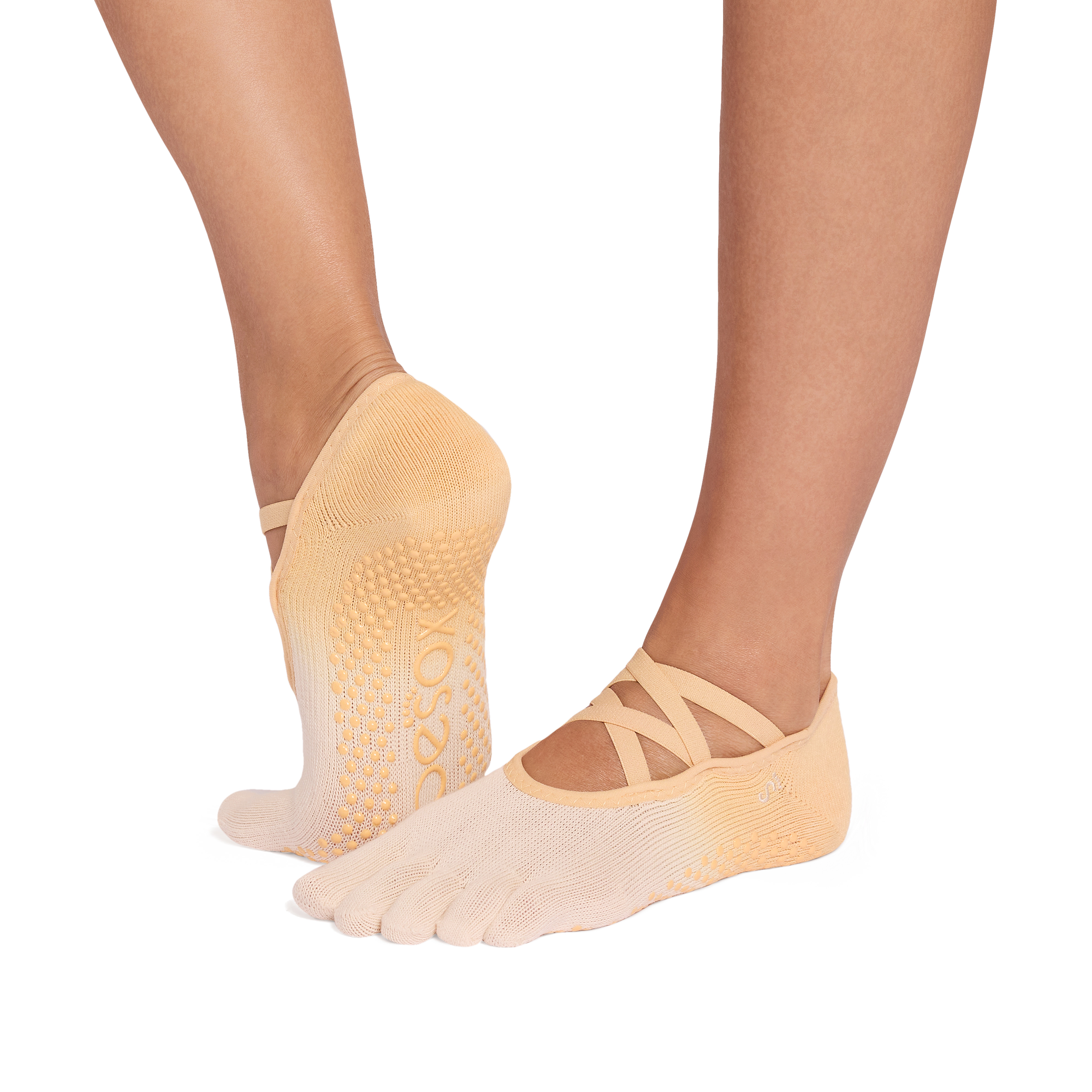 【Toesox_季節限定】Grip Full Toe Elle Tec カラー: Golden, サイズ: M
