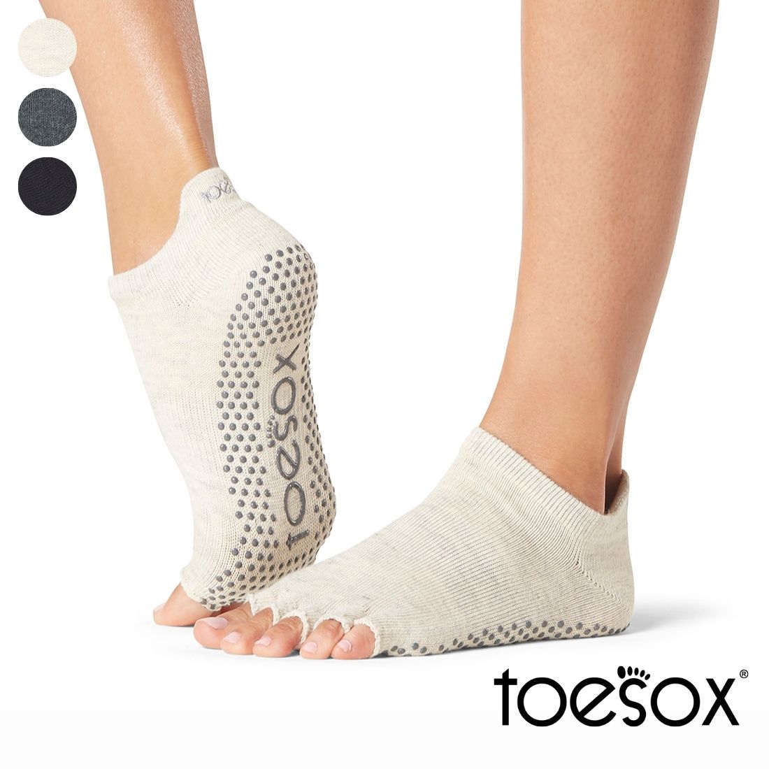 【Toesox】Grip Half Toe Low Rise