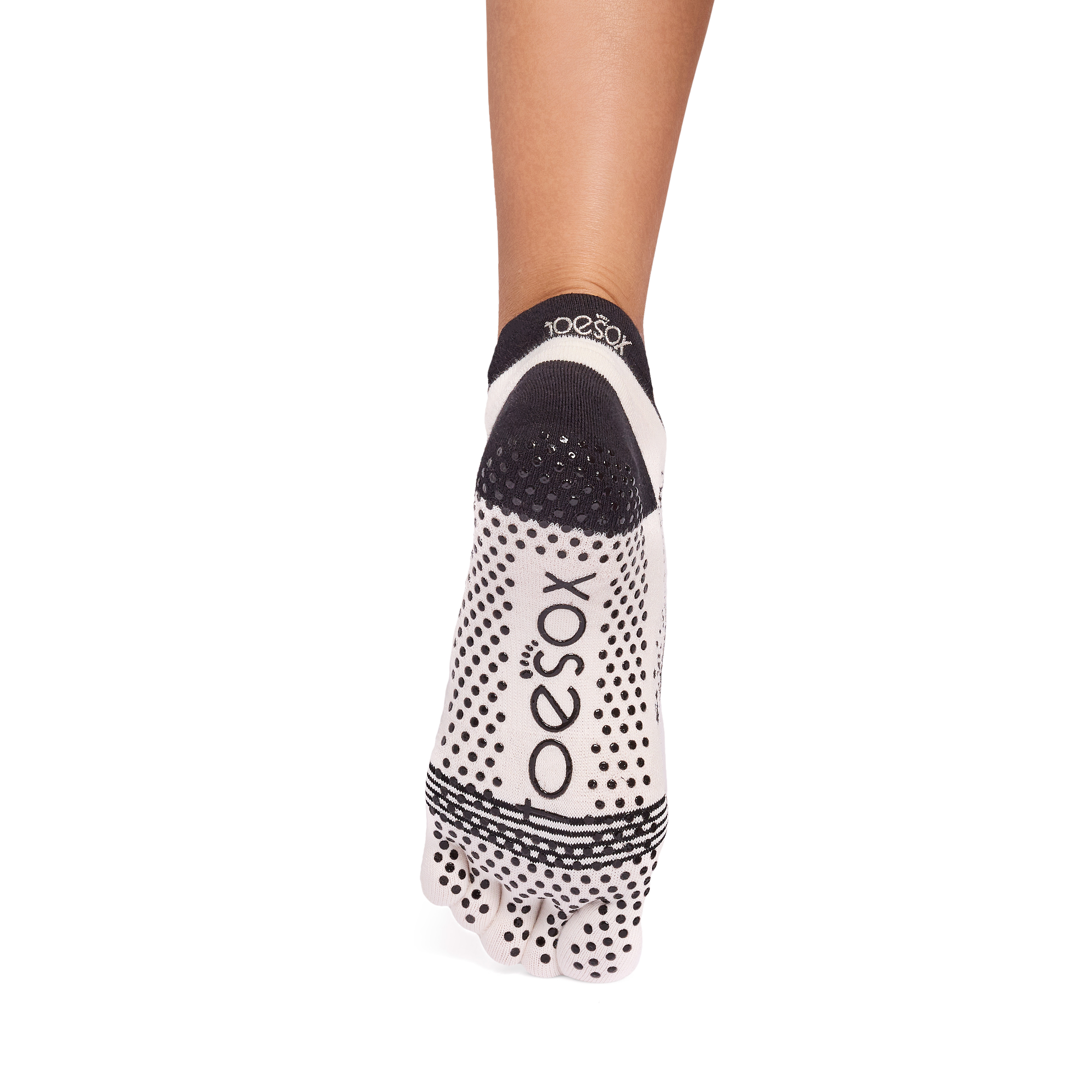 【Toesox_季節限定】Grip Full Toe Bellarina Tec カラー: Bone, サイズ: M