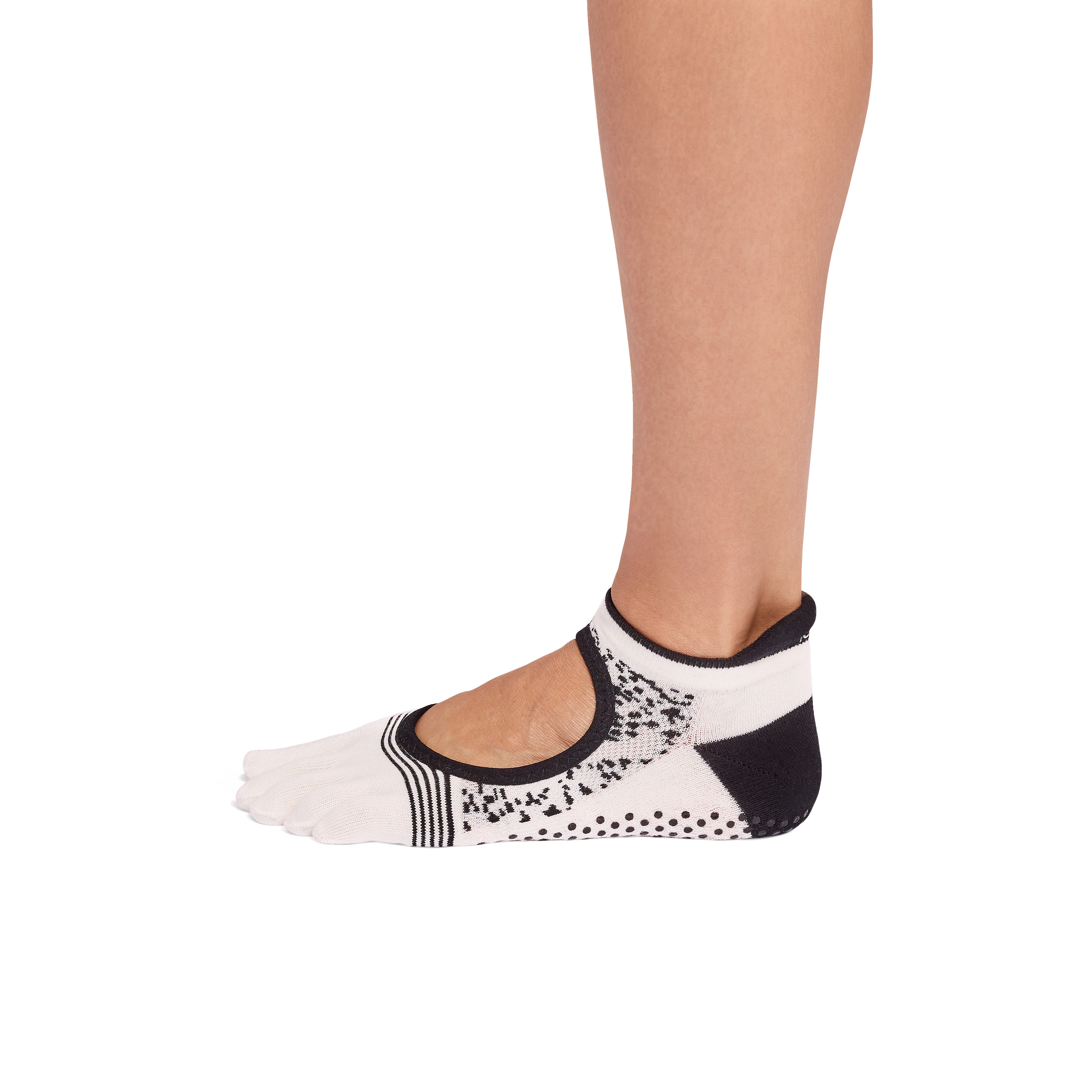 【Toesox_季節限定】Grip Full Toe Bellarina Tec カラー: Bone, サイズ: M