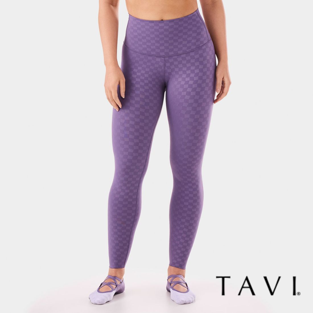 【TAVI_25SS】High Waisted Tight Grape Abstract