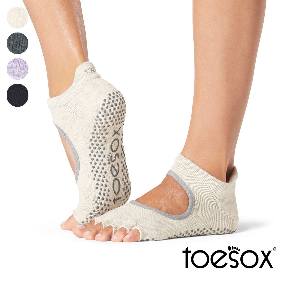 【Toesox】Grip Half Toe Bellarina