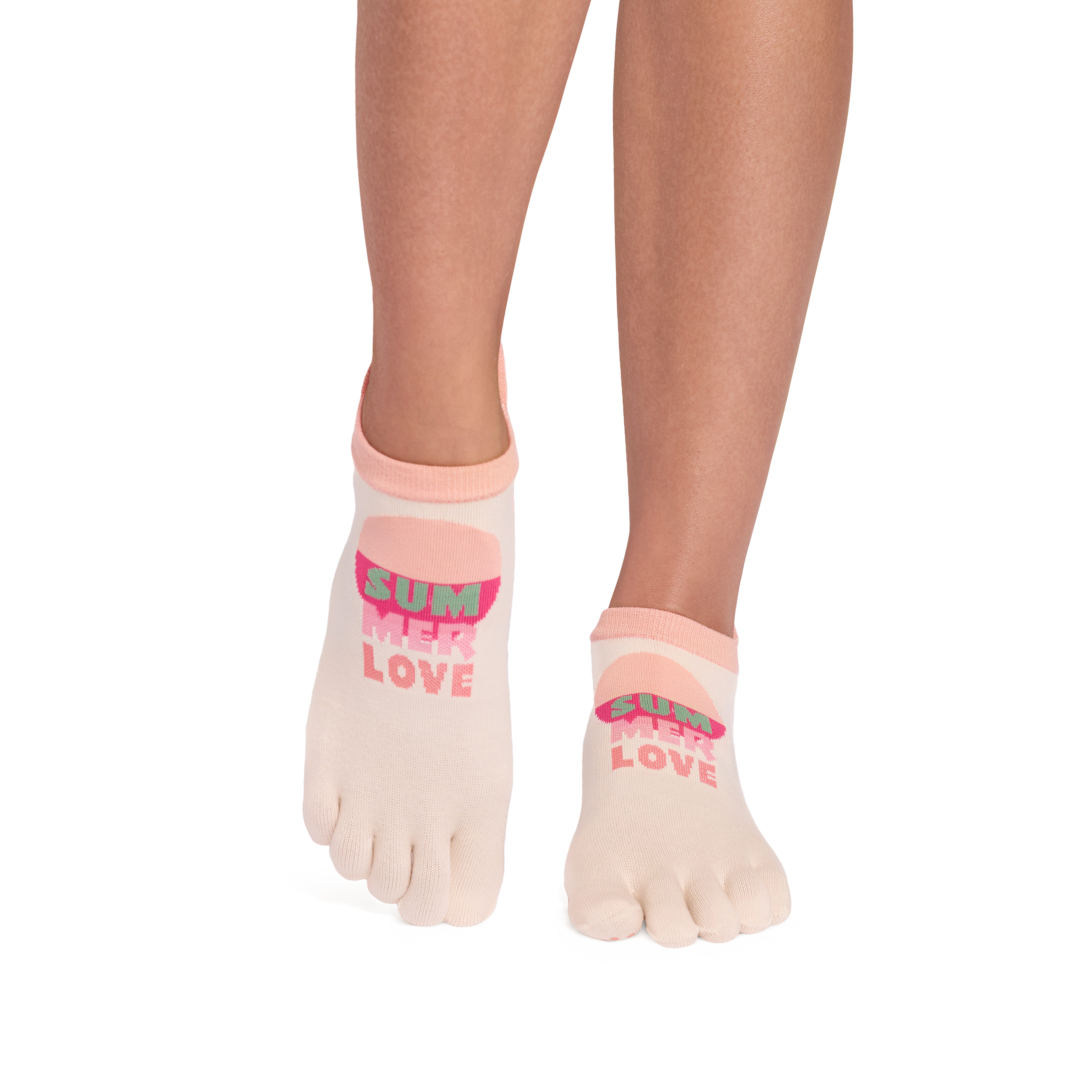 【Toesox_季節限定】 Ultra Fine Knit Full Toe  Low rise カラー: Summer Love, サイズ: M