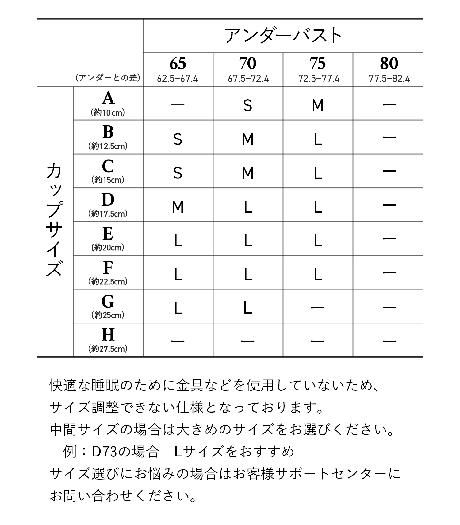 エイジレスナイトブラ サイズ: Sサイズ